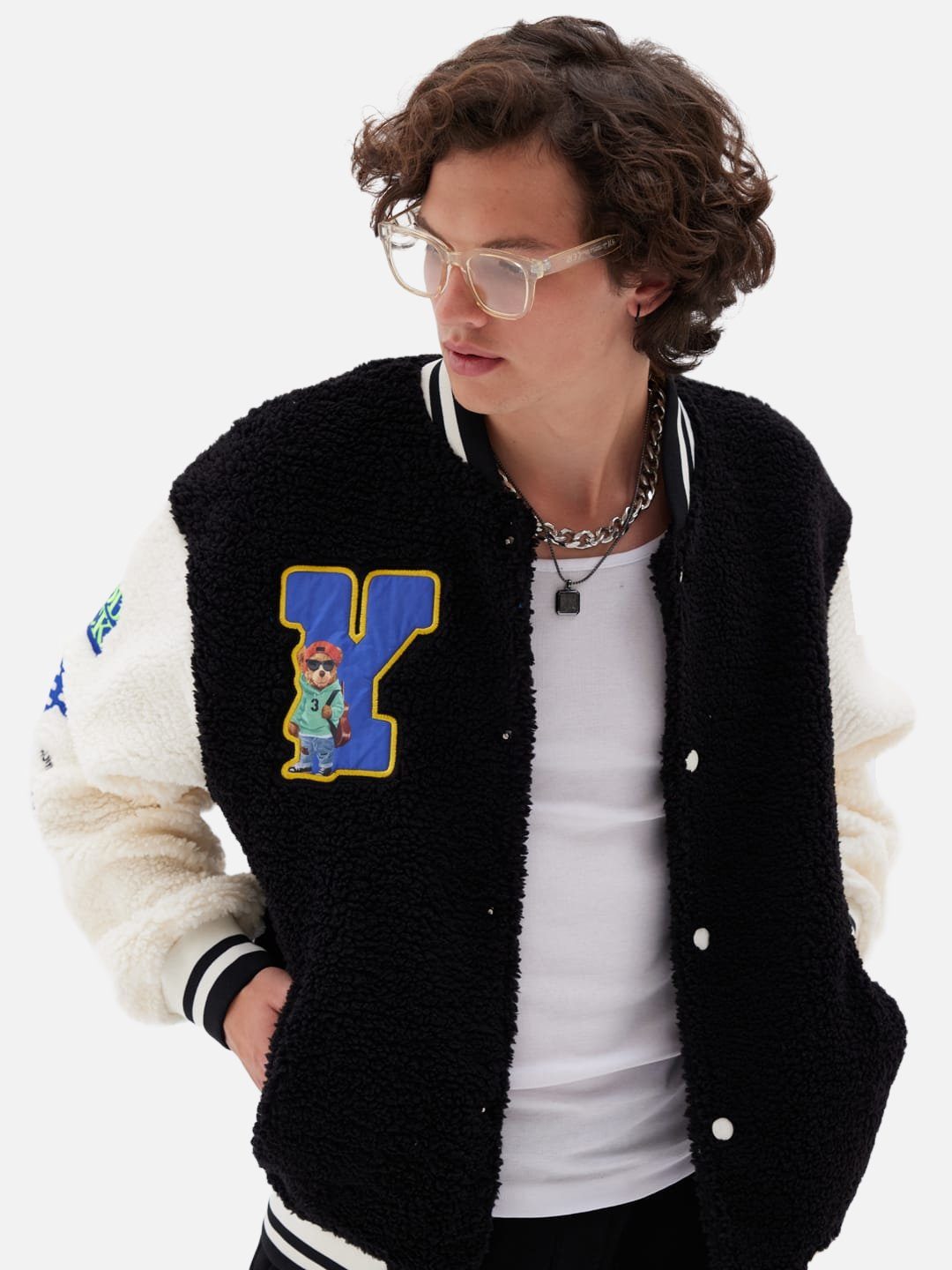 OSSY HOMER Collegejacke College Jacke Teddy Y Oversize Jacket