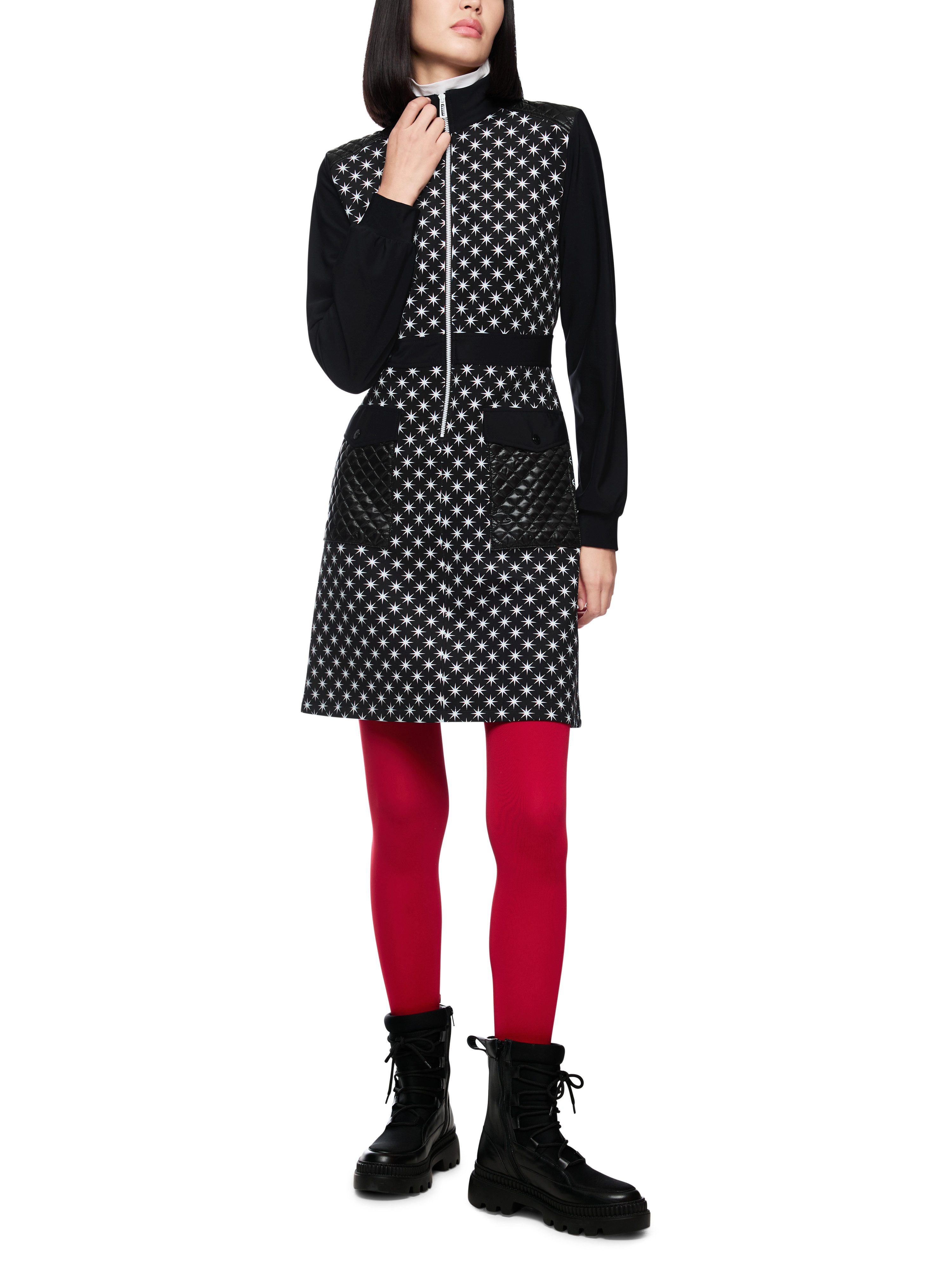 Marc Cain Midikleid Ski is the Limit Premium Damenmode mit Snowstars-Print, sportiv, tailliert – Bild 5 von 5