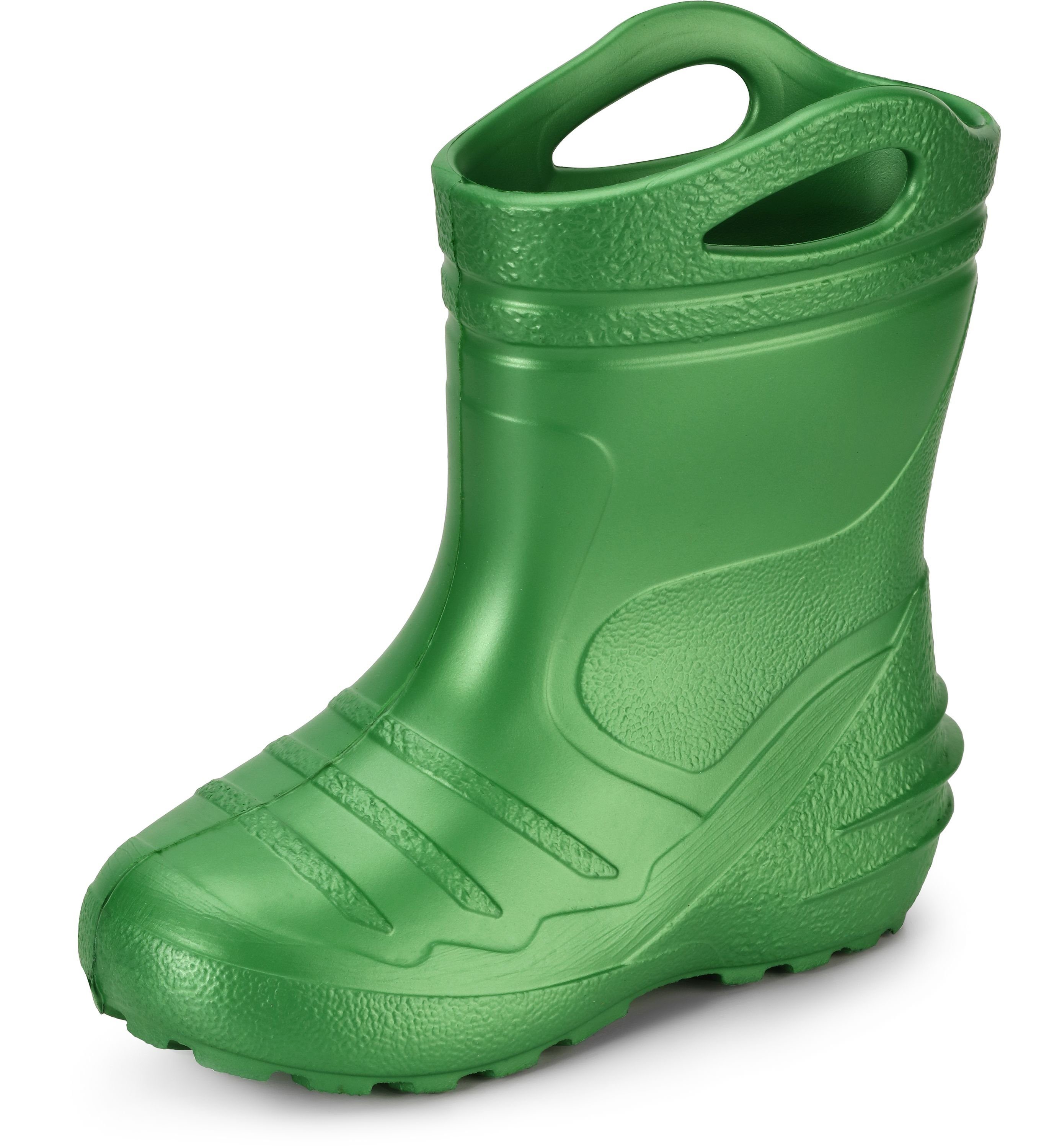 federleichte Regenschuhe Kinder mit Griffen KL051 Gummistiefel
