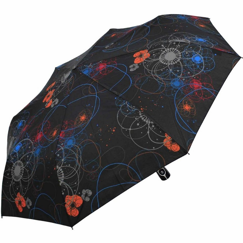 doppler® Taschenregenschirm Damen Auf-Zu-Automatik Magic Fiber - Barcelona,  elegant, stabil und praktisch
