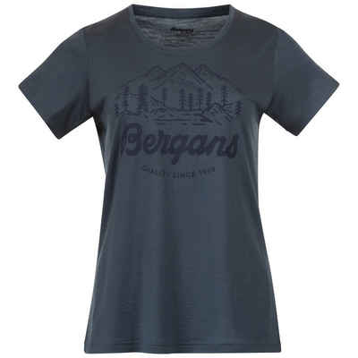 Bergans T-Shirt Bergans Graphic Wool W Tee Damen Kurzarm-Shirt
