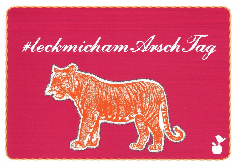 "#leckmichamArschTag" Postkarte