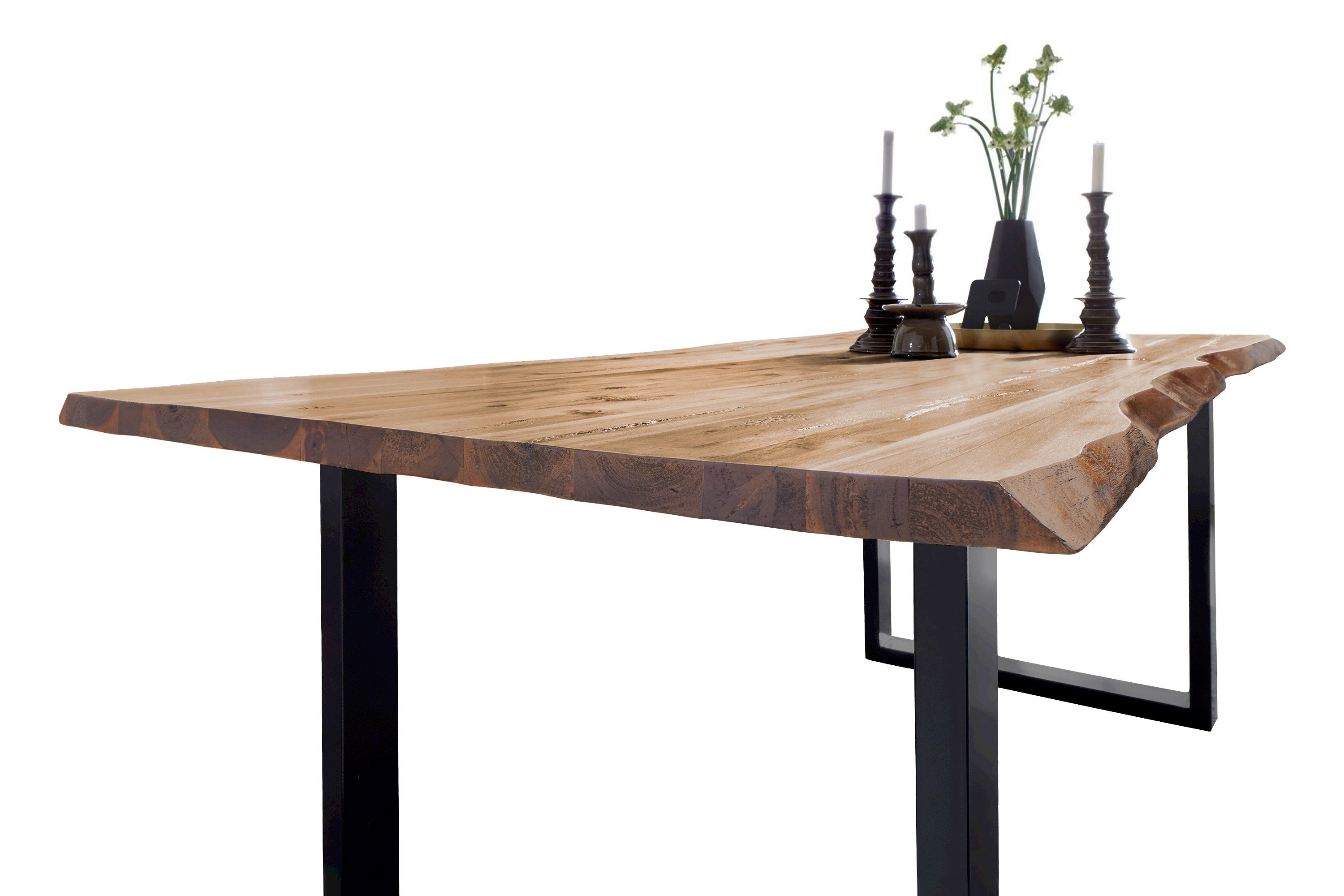 Loreno® Baumkantentisch Noah, massives Akazienholz, natürliche günstig online kaufen