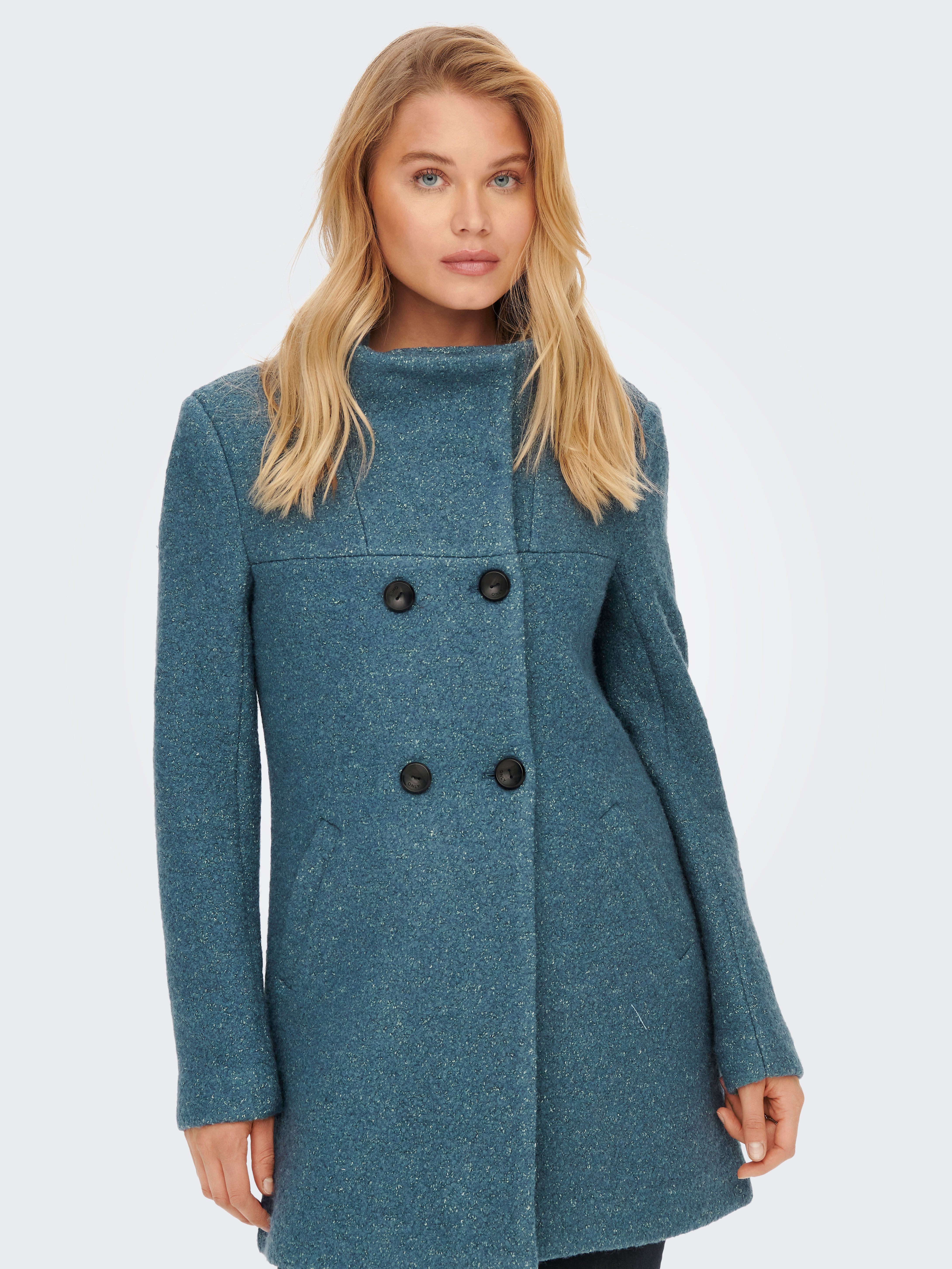 ONLY Langjacke ONLNEWSOPHIA WOOL COAT OTW CC mit Wolle günstig online kaufen