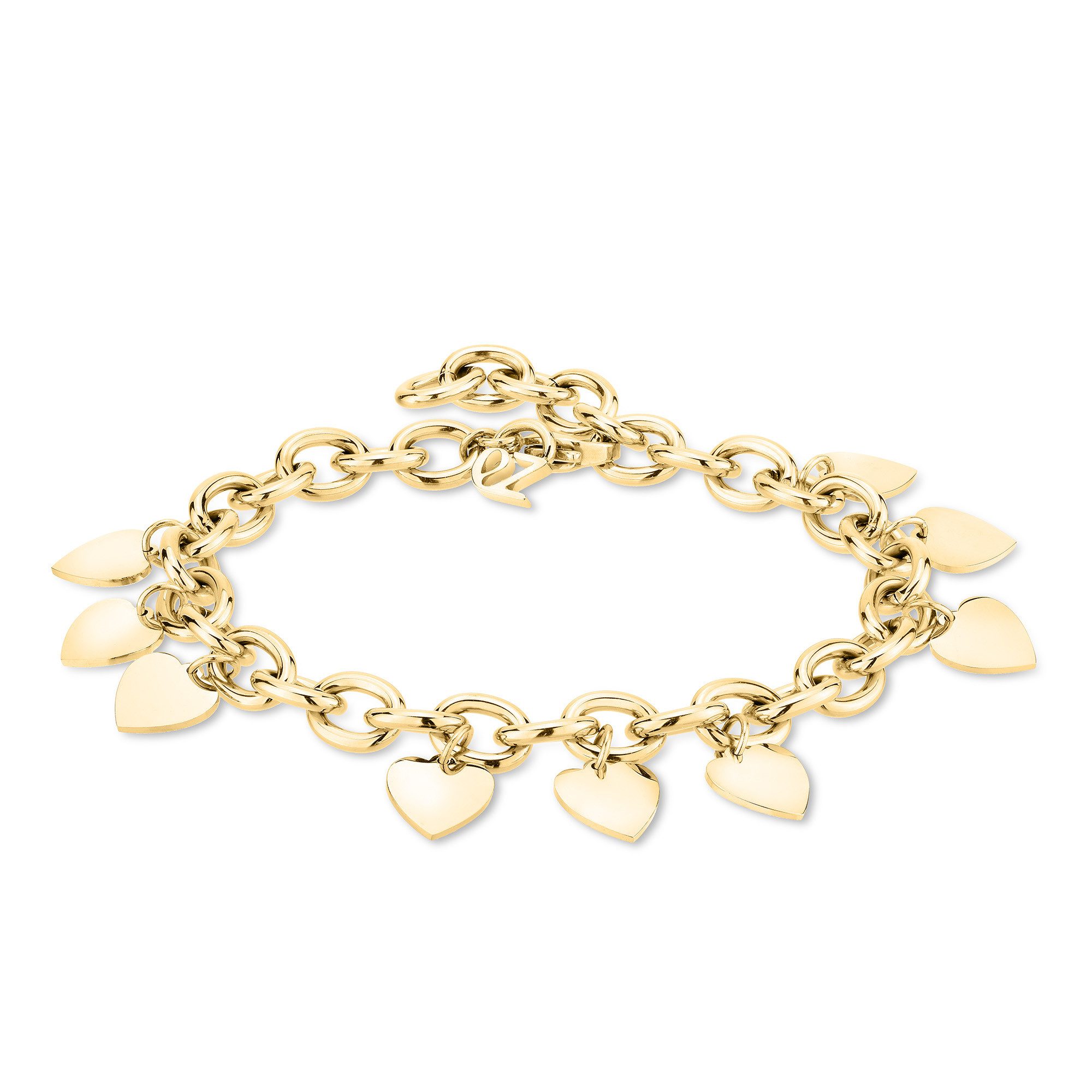 Echtzeit Armband Schmuck Geschenk Edelstahl Armkette Endless Love Herzen