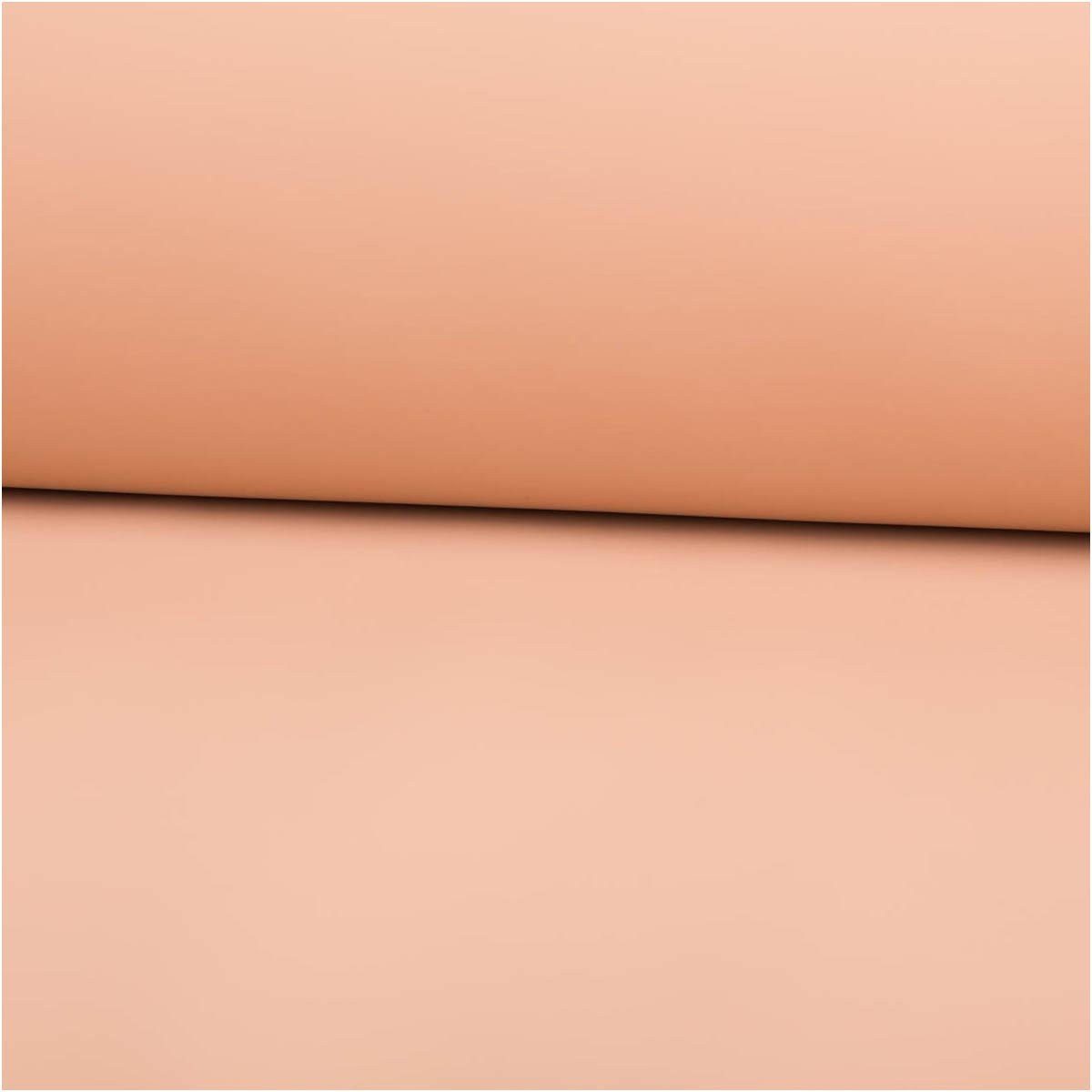 Stoff Regenjackenstoff wasserdicht soft uni peach 145cm Breite