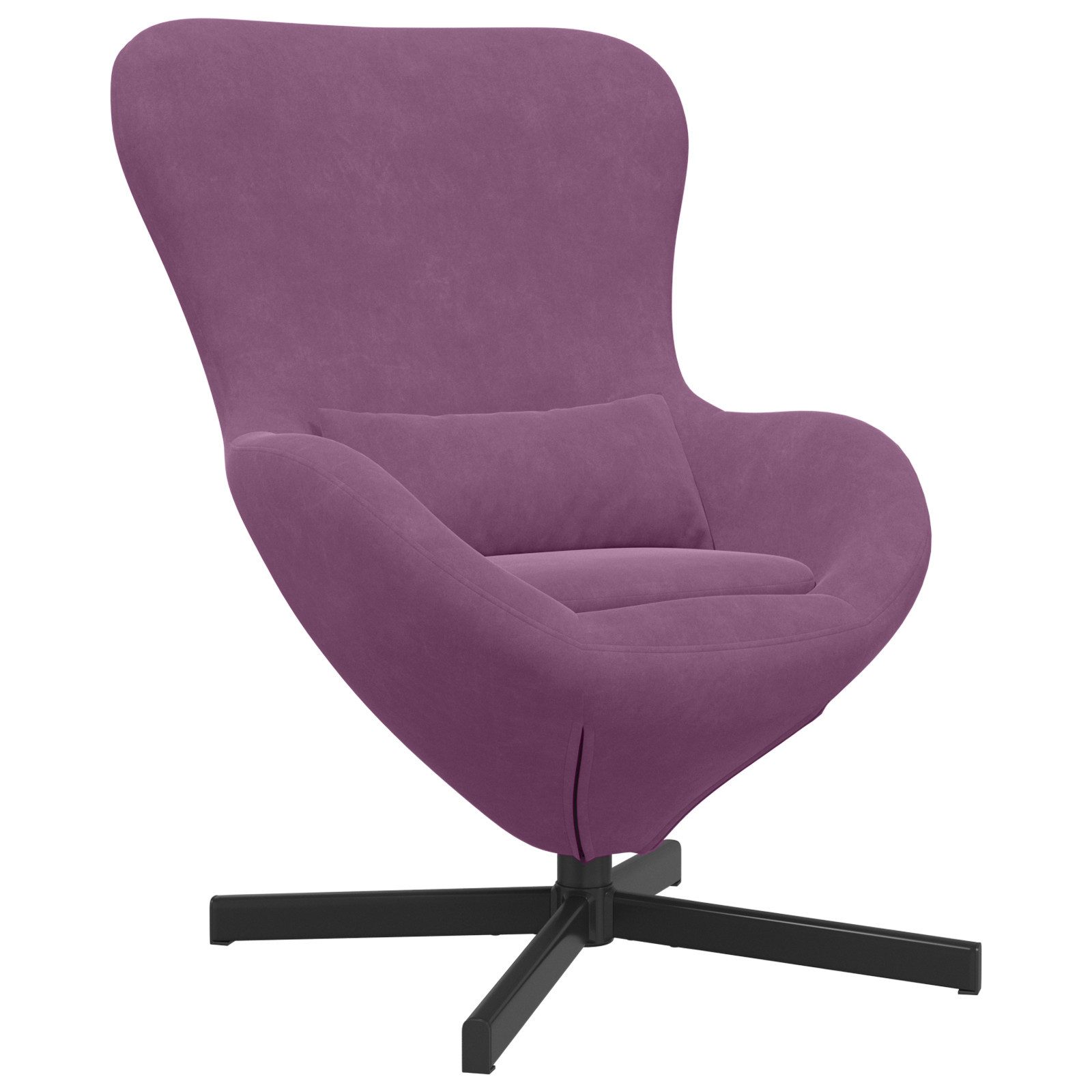 vidaXL Sessel Ei-Stuhl Lila Samt (1-St) günstig online kaufen