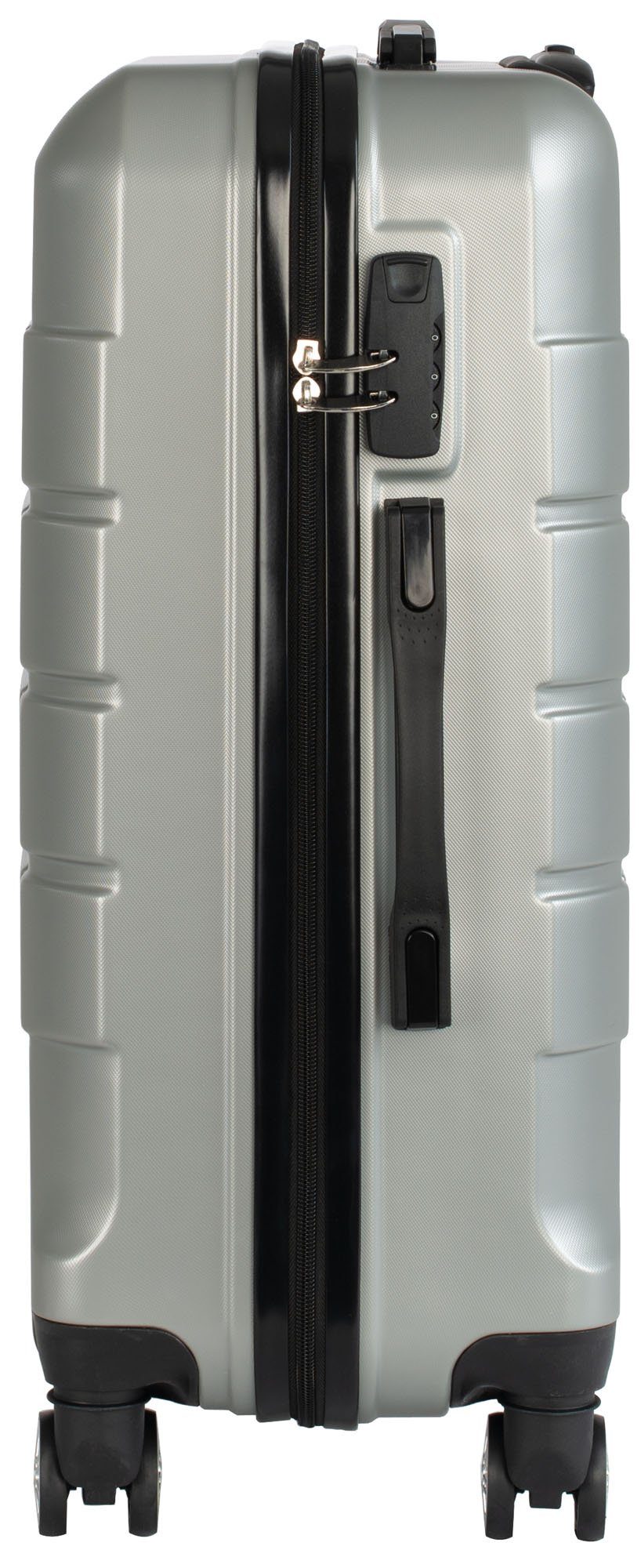 Cahoon Hartschalen-Trolley Koffer Hartschalenkoffer Trolley Reisekoffer 68 Liter = mittlere Größe, 4 Rollen