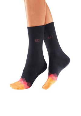 H.I.S Socken (Packung, 7-Paar) mit bunt gemusterter Spitze