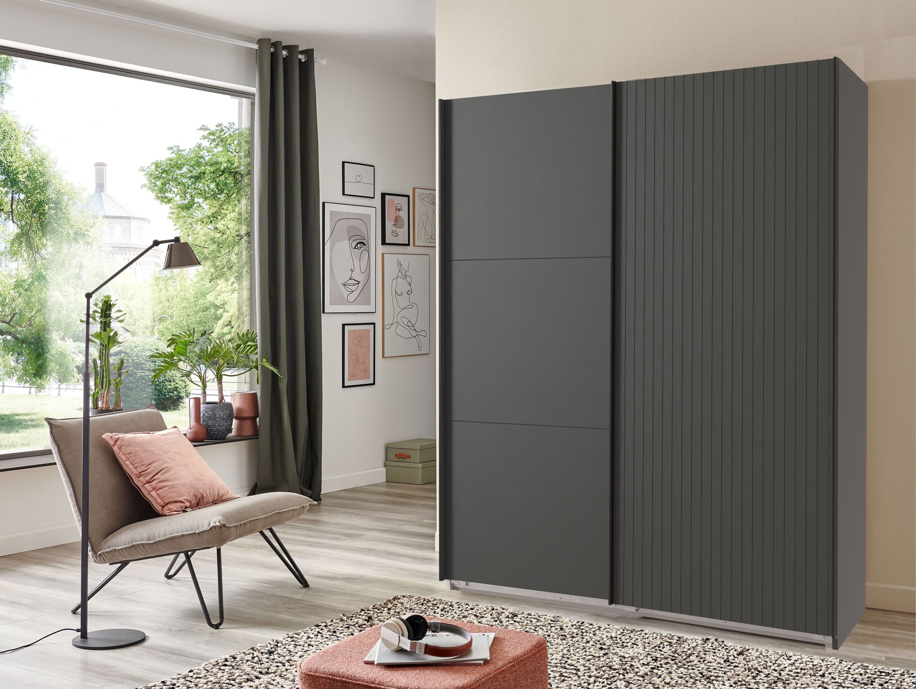 Wimex Schwebetürenschrank "Andorra by fresh to go", Mit 3D-Leisten für Akus günstig online kaufen