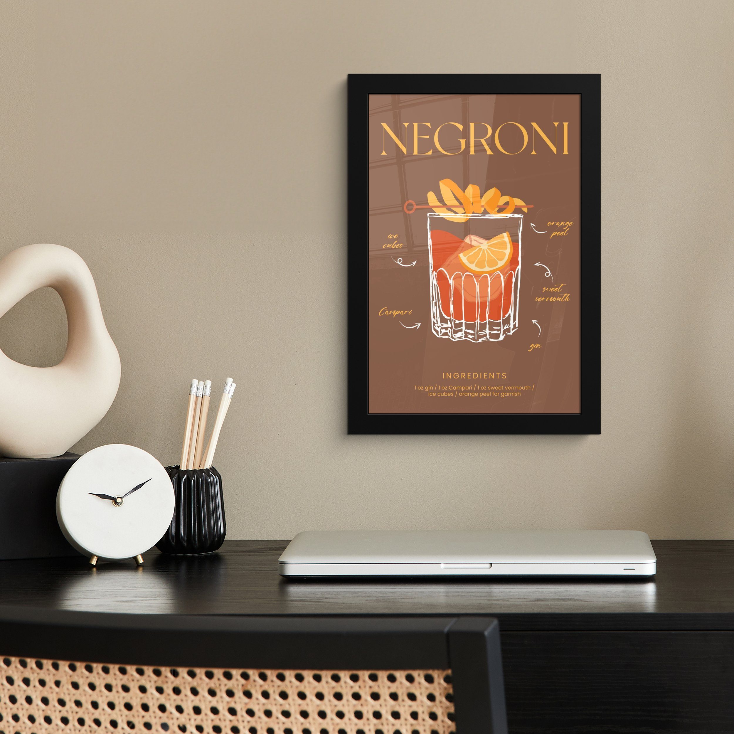 MuchoWow Poster Negroni - Cocktail - günstig online kaufen