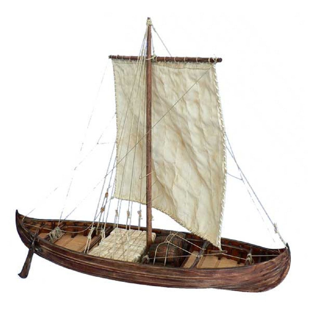 Modellbausatz Krick Dusek Knarr Wikingerschiff 1:35 Holz Baukasten