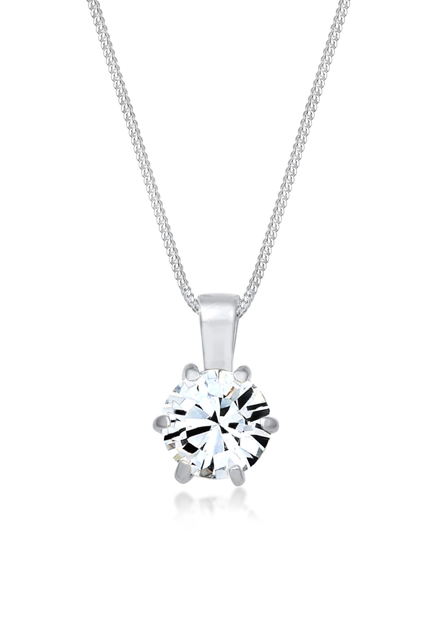 Elli Collierkettchen Solitär Kristalle von Swarovski® 925 Sterling Silber