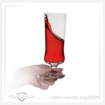 PLATINUX Cocktailglas Elegante Cocktailgläser, Crystalline Glas, Elegante Cocktailgläser 300ml Longdrinkgläser Eiskaffeegläser