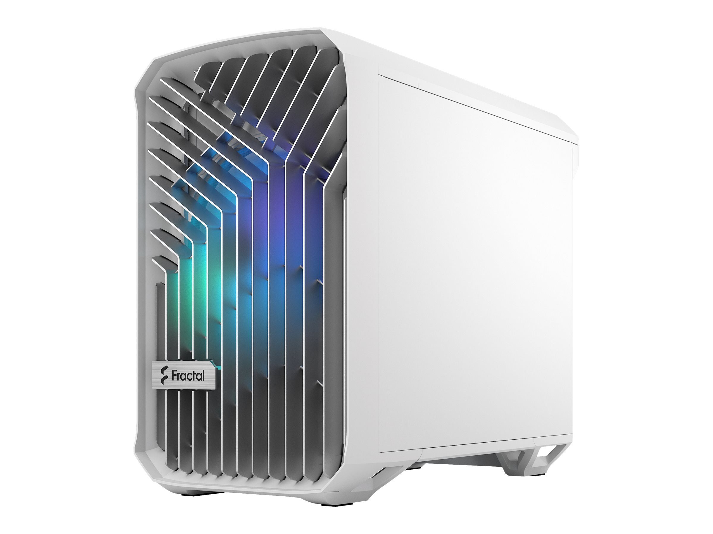 PC-Gehäuse FRACTAL DESIGN Torrent Nano RGB White TG Clear Tint