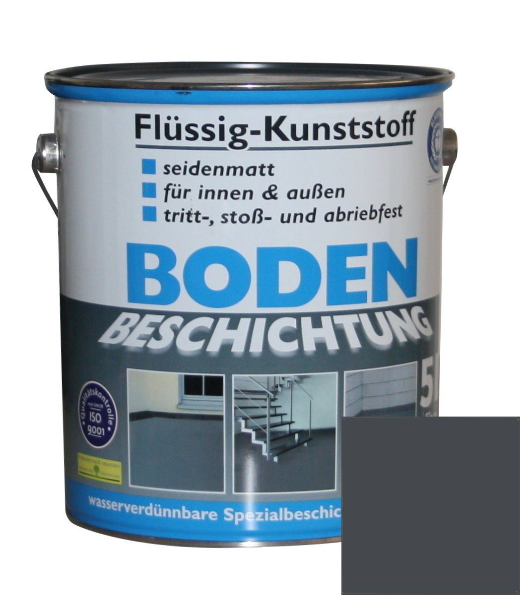 Wilckens Farben Bodenversiegelung Flüssig Kunststoff Bodenbeschichtung 50m², 5 Liter Betonfarbe Beton Beschichtung