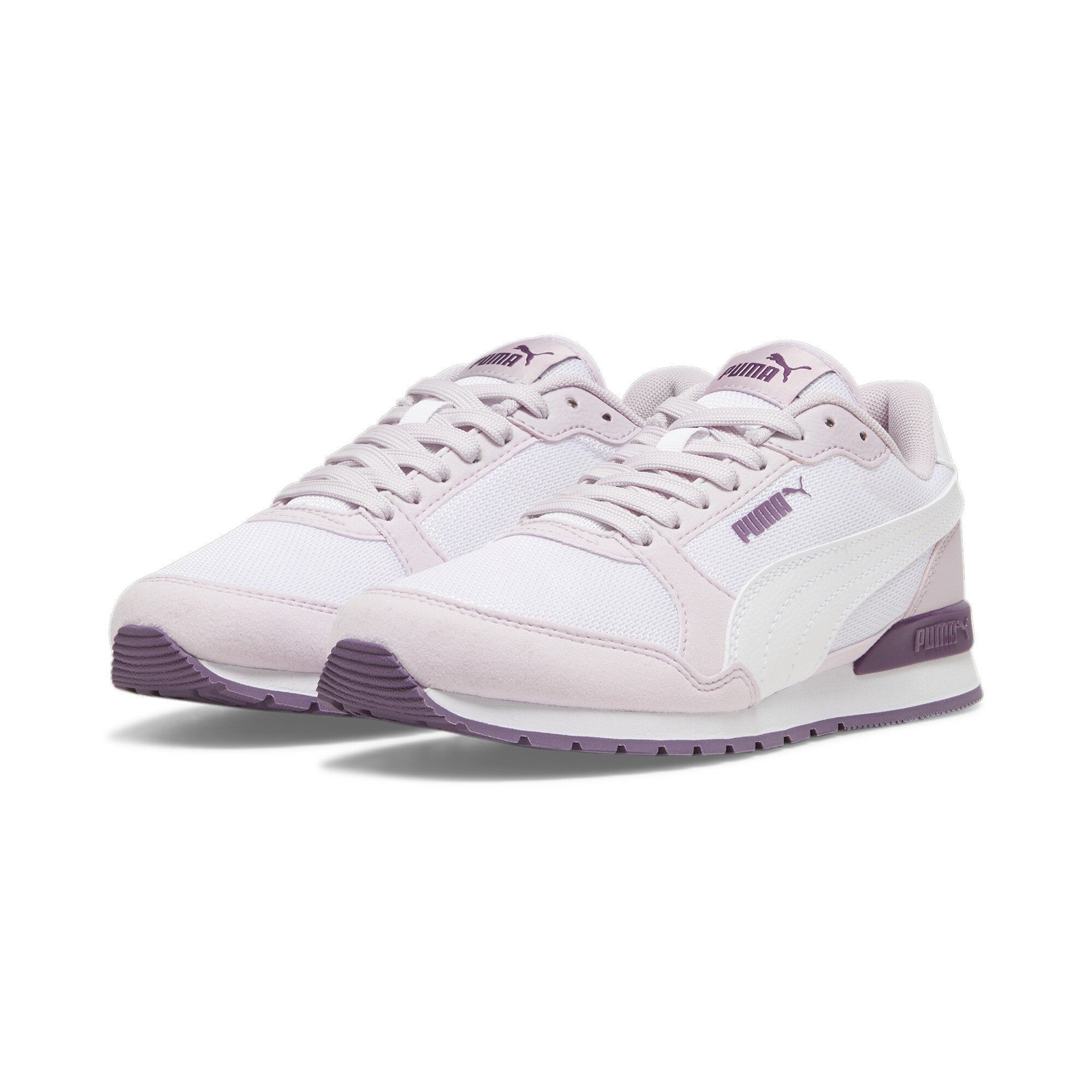 PUMA ST Runner v3 Mesh V Sneakers Jugendliche Sneaker White Grape Mist Crushed Berry Purple