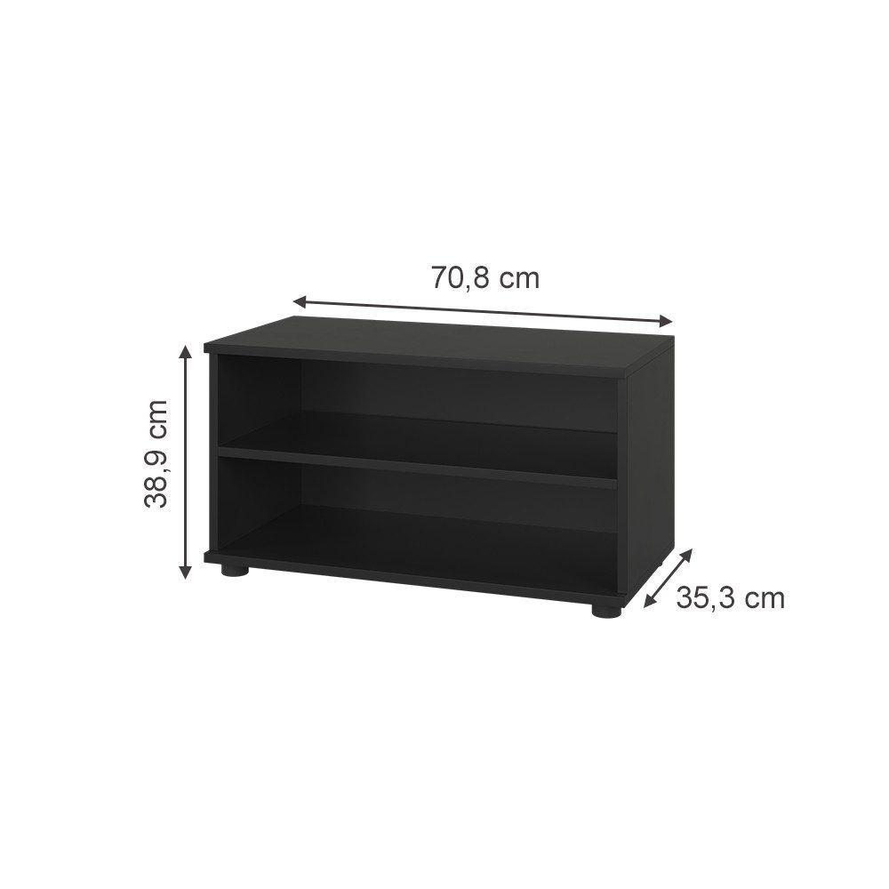 Vicco Bücherregal Berno, Schwarz, 70.8 x günstig online kaufen