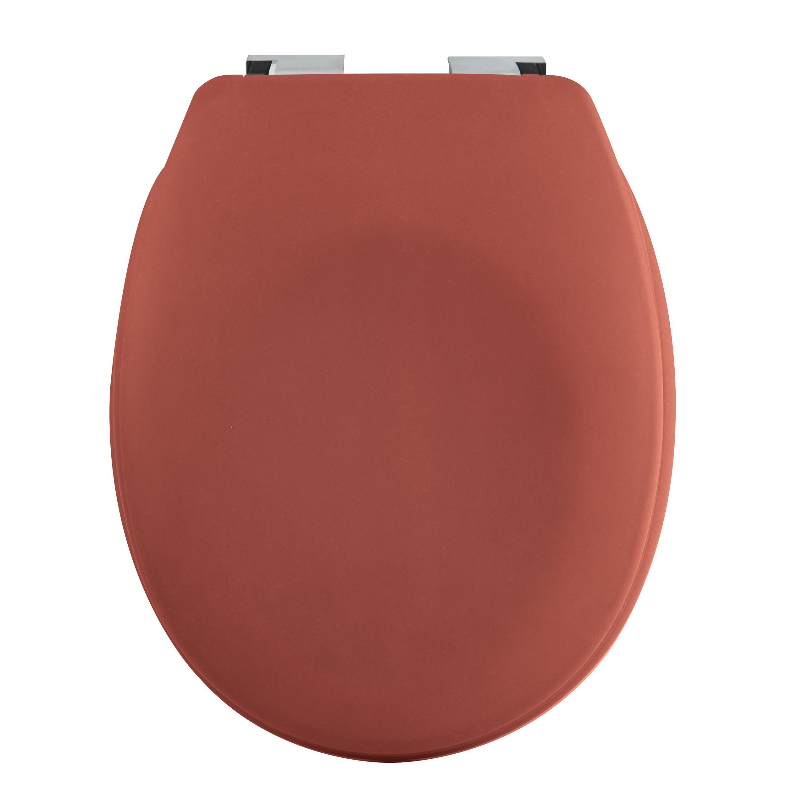 spirella WC-Sitz NEELA, oval, hohe neue bruchsicher, rot leichtem matt langlebig, Optik, Absenkautomatik, Kunststoff, Trendfarben terracotta aus Stabilität, angesagter in Close Toilettendeckel Premium Soft Duroplast