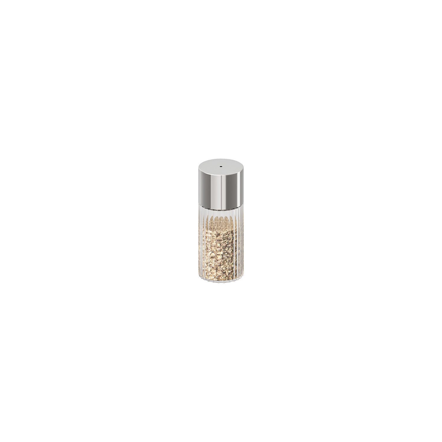 APS Salz- / Pfefferstreuer THE GRID, (1-tlg), Ø 3,5 cm, H: 9 cm, 40 ml, Glas, 18/0 Edelstahl, PP, 1 Loch Ø 2 mm