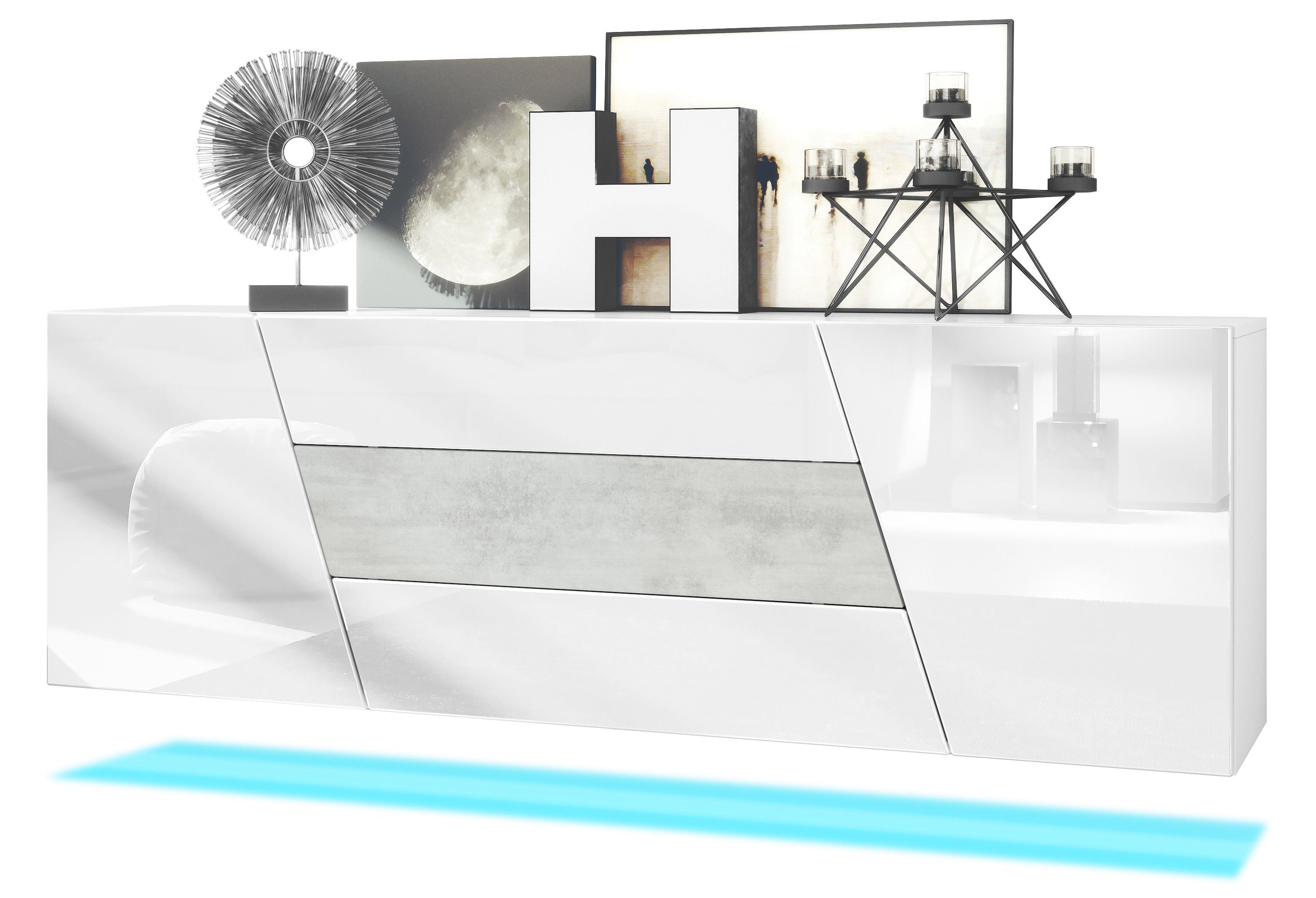 Vladon Sideboard Houston (hängende Kommode, mit günstig online kaufen