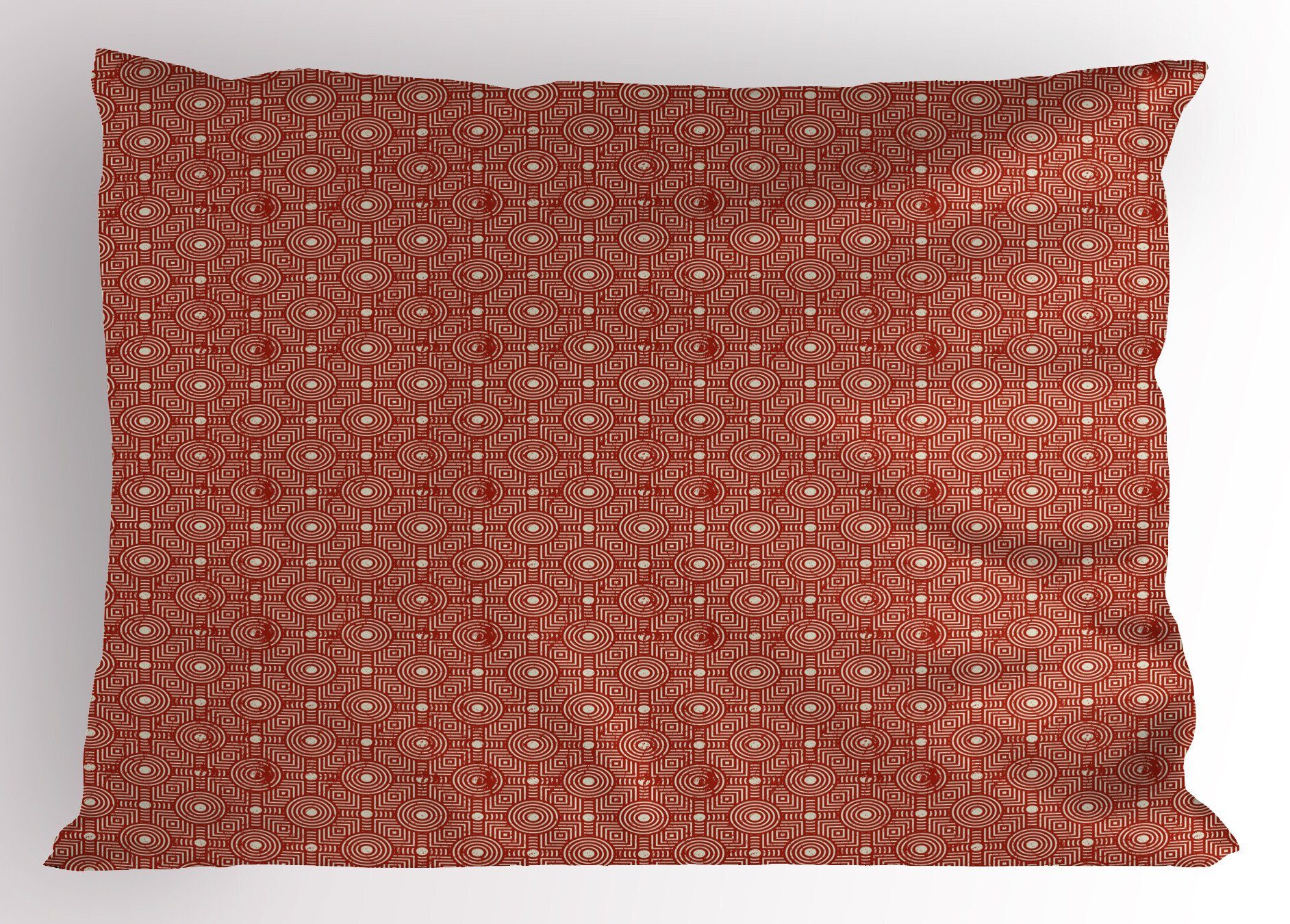 Kissenbezüge Dekorativer Queen Size Abakuhaus Geometrisch Shapes Stück), (1 Gedruckter Grunge Kopfkissenbezug, Monochrome