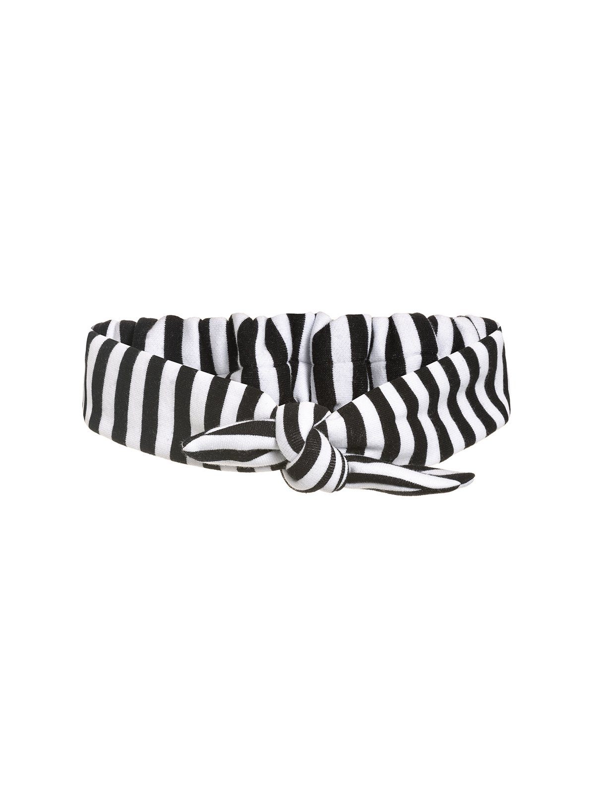Damen Pullover Pussy Deluxe Schalkragenpullover Stripes & Hairband