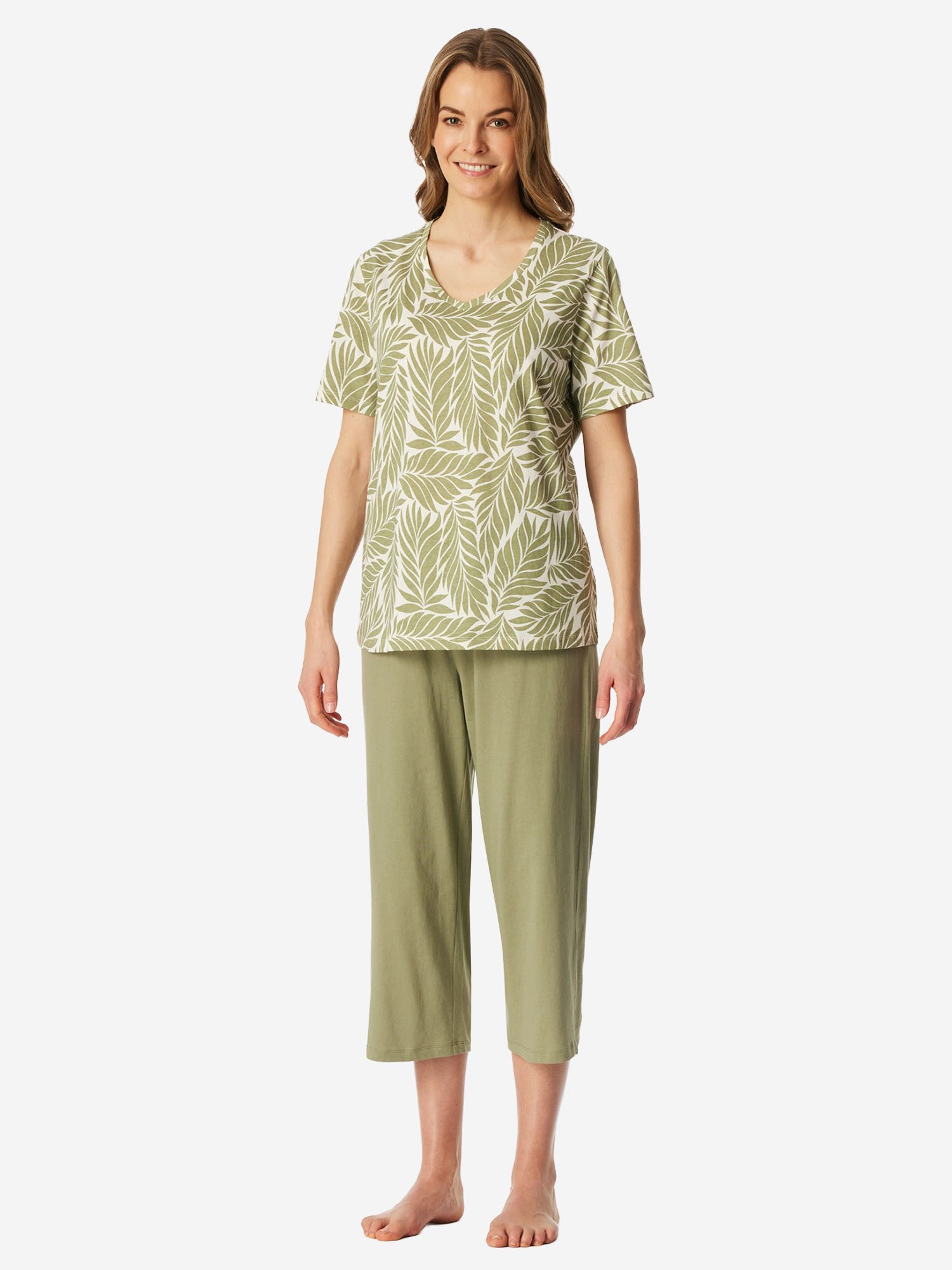 Schiesser Pyjama Comfort Essentials (2 tlg) Schlafanzug, Pyjama Set, Nachtwäsche