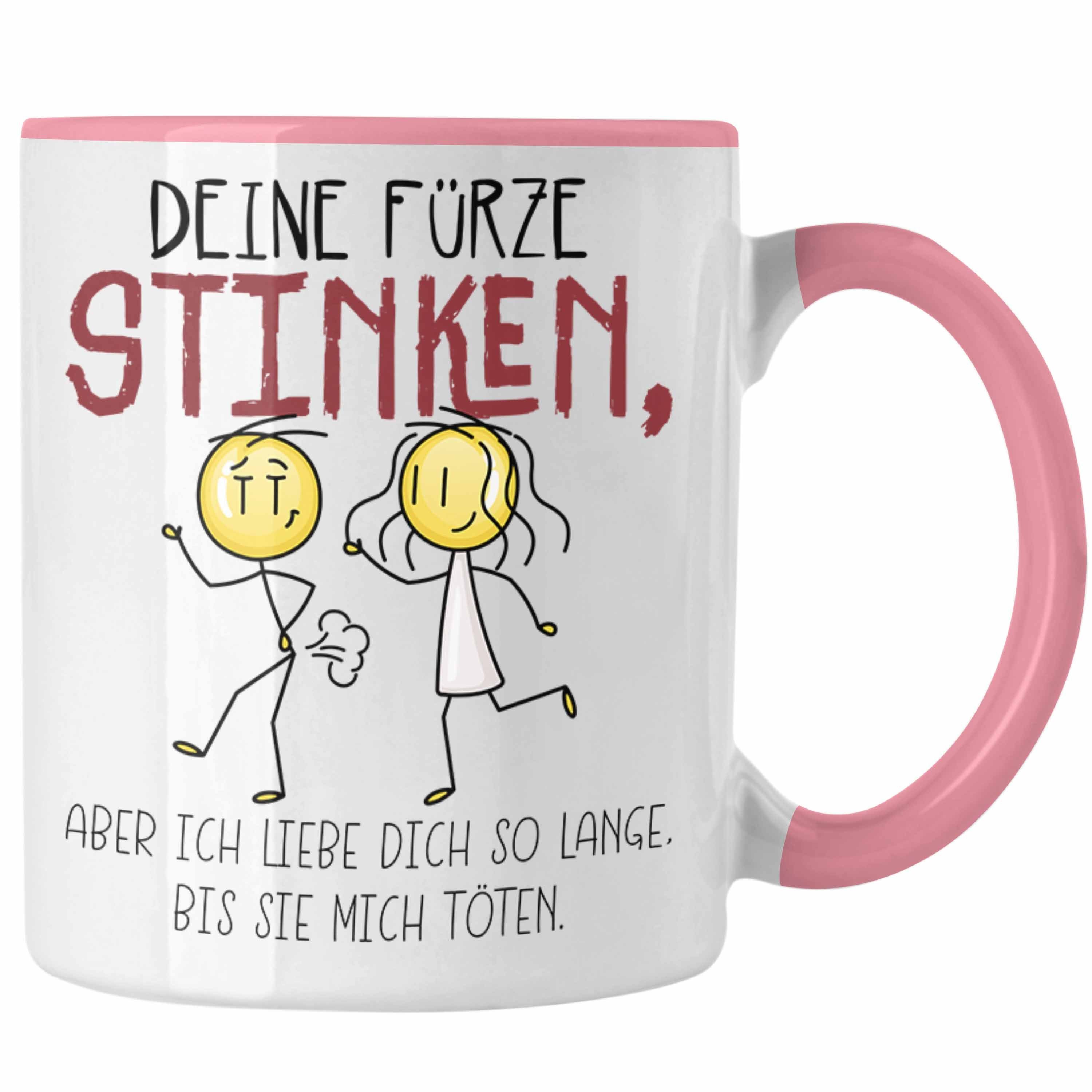 Freundin Tasse Rosa Deine Fürze Tasse Geschenk Trendation Partner Liebe Valentinstag Stinken