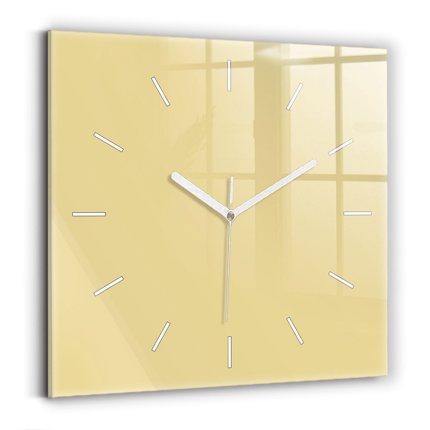 Tulup Wanduhr Glasuhr Modernistische Glaswanduhr 30x30cm günstig online kaufen