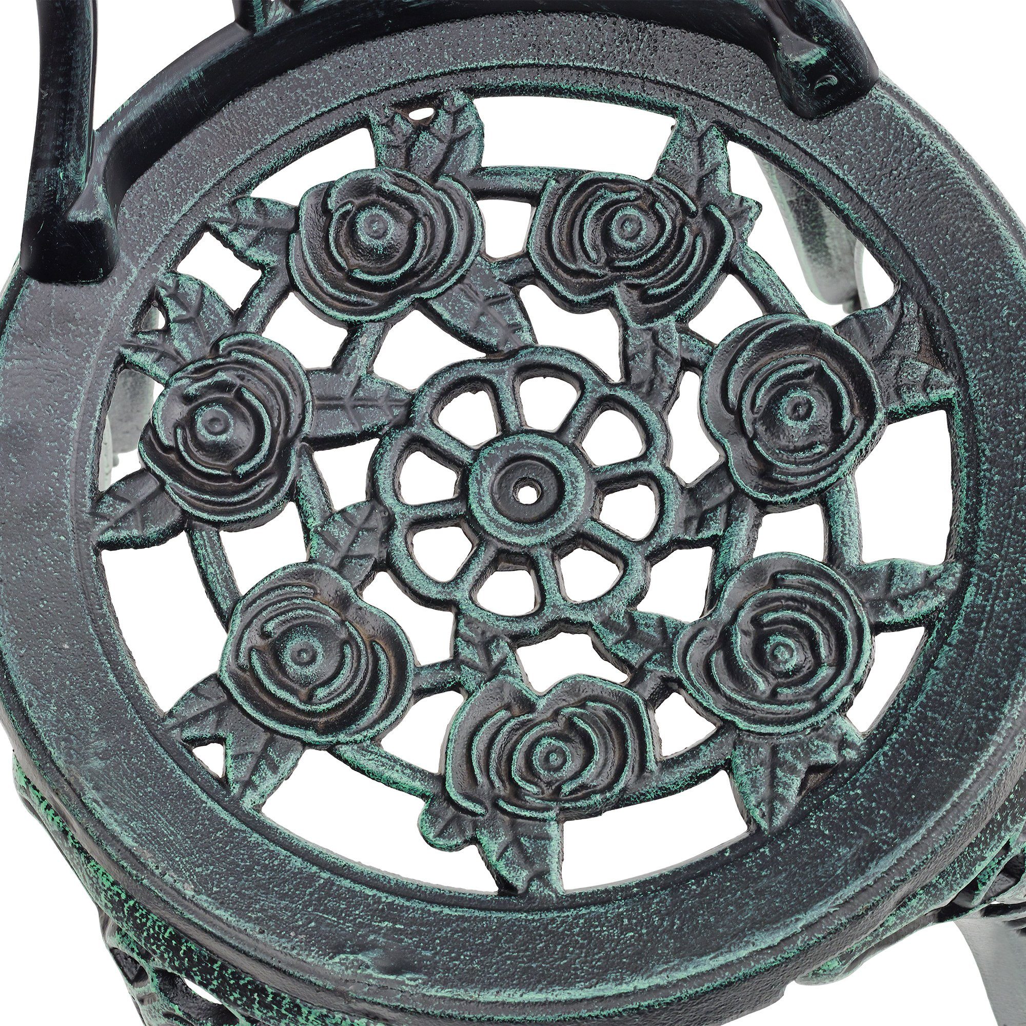 casa.pro Balkonset, (3-tlg), »Wakefield« Tisch mit 2 Stühlen Bistro-Set Grün