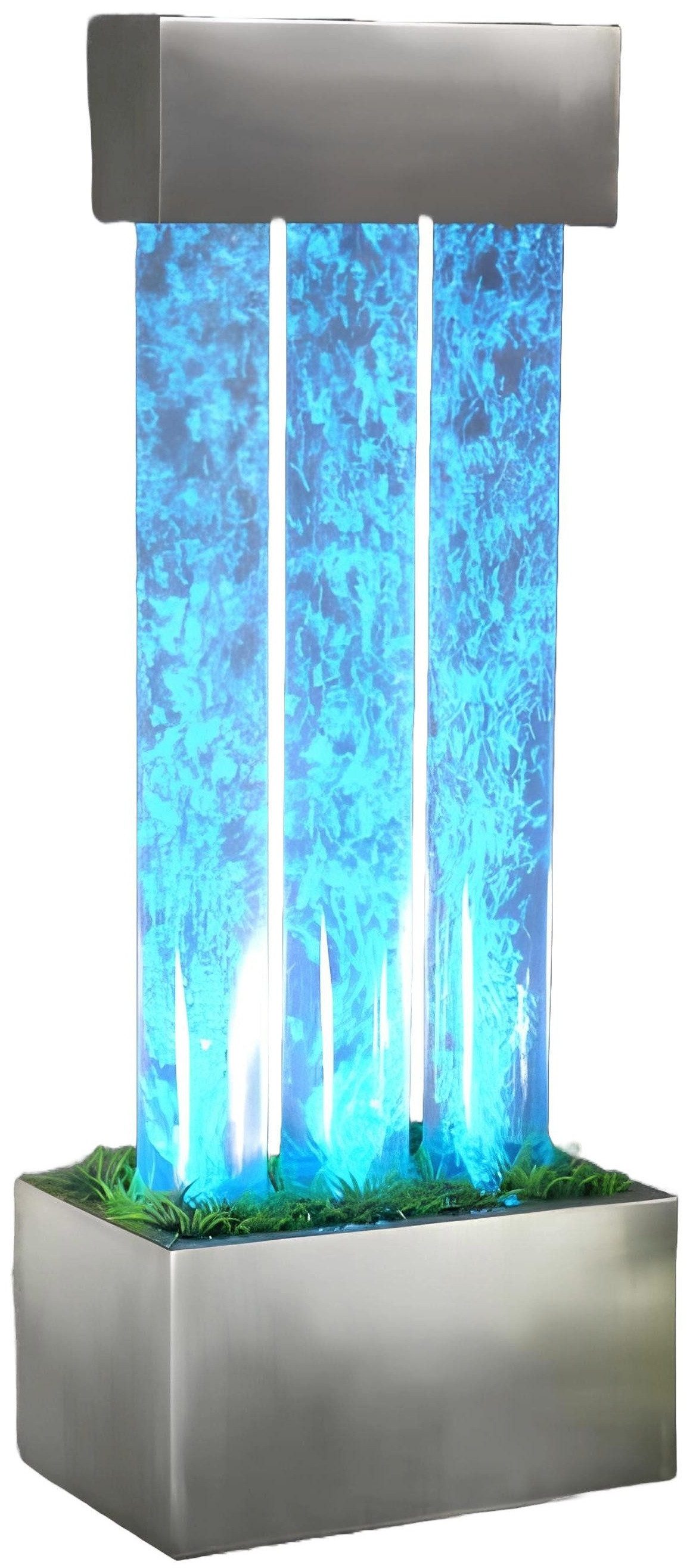 Xlmoebel Wasserfall Wasserspiel mit LED-Beleuchtung für den Garten und Terrasse, (Wassersäule), Hergestellt in Europa