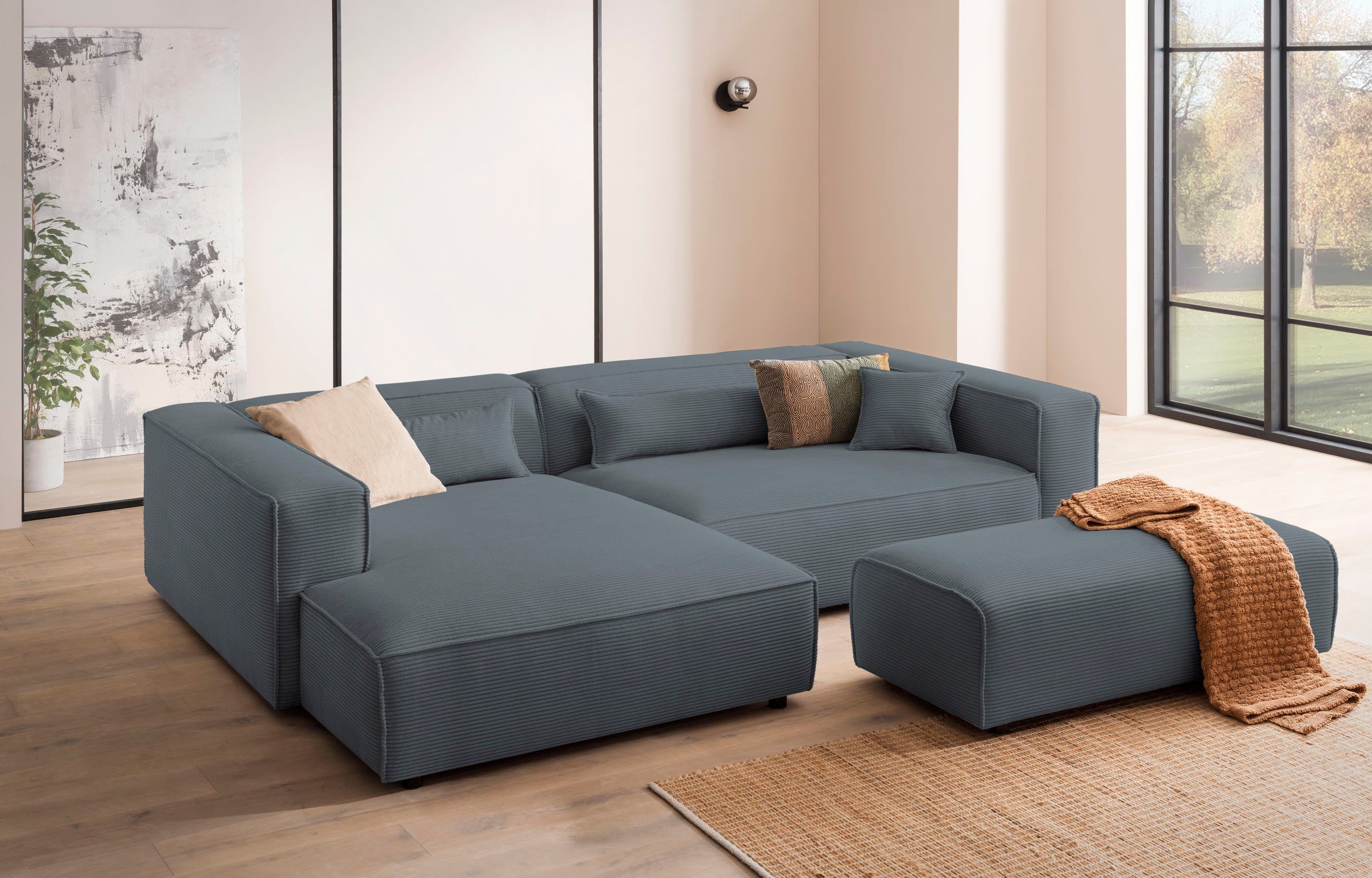 LeGer Home by Lena Gercke Polsterecke "PIARA XXL, L-Form, Schlaffunktion, C günstig online kaufen