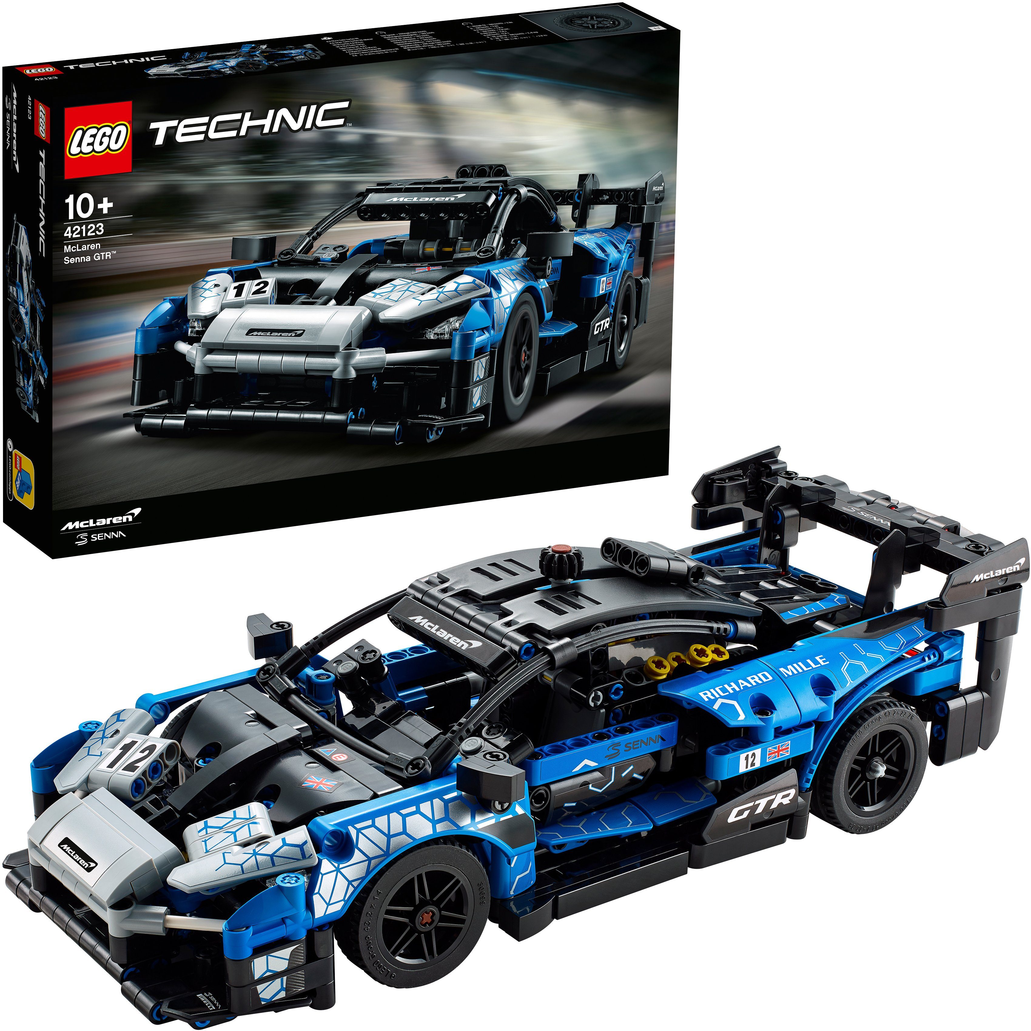 Image of LEGO 42123 McLaren Senna GTR™ Bausatz, Blau/Schwarz