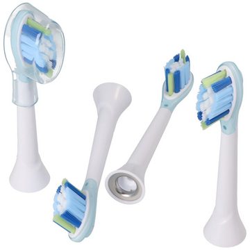 AccuCell Blutdruckmessgerät 4 Stück Smart Cleaning Brush Ersatz-Zahnbürstenkopf für elektrische Z
