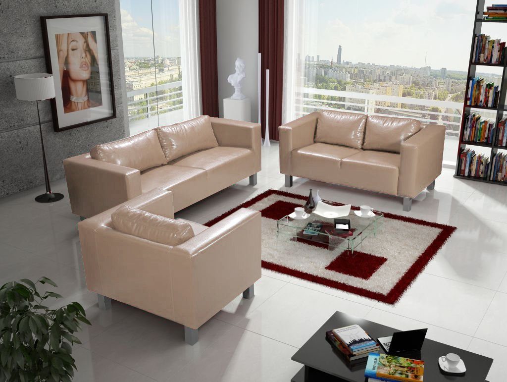 Fun Möbel Polstergarnitur Sofa-Set MAILAND 3-2-1 günstig online kaufen