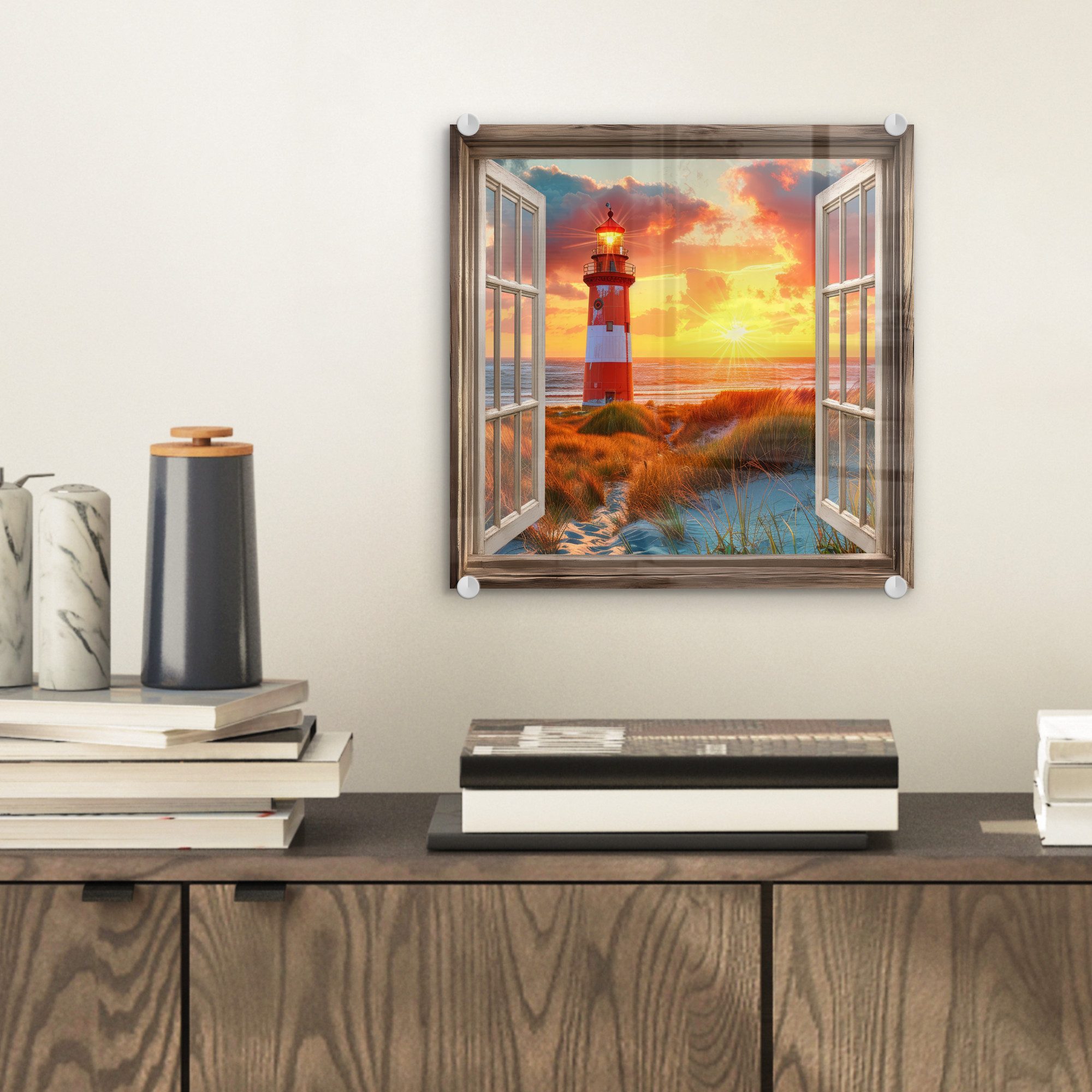 MuchoWow Acrylglasbild Aussicht - Fenster - günstig online kaufen
