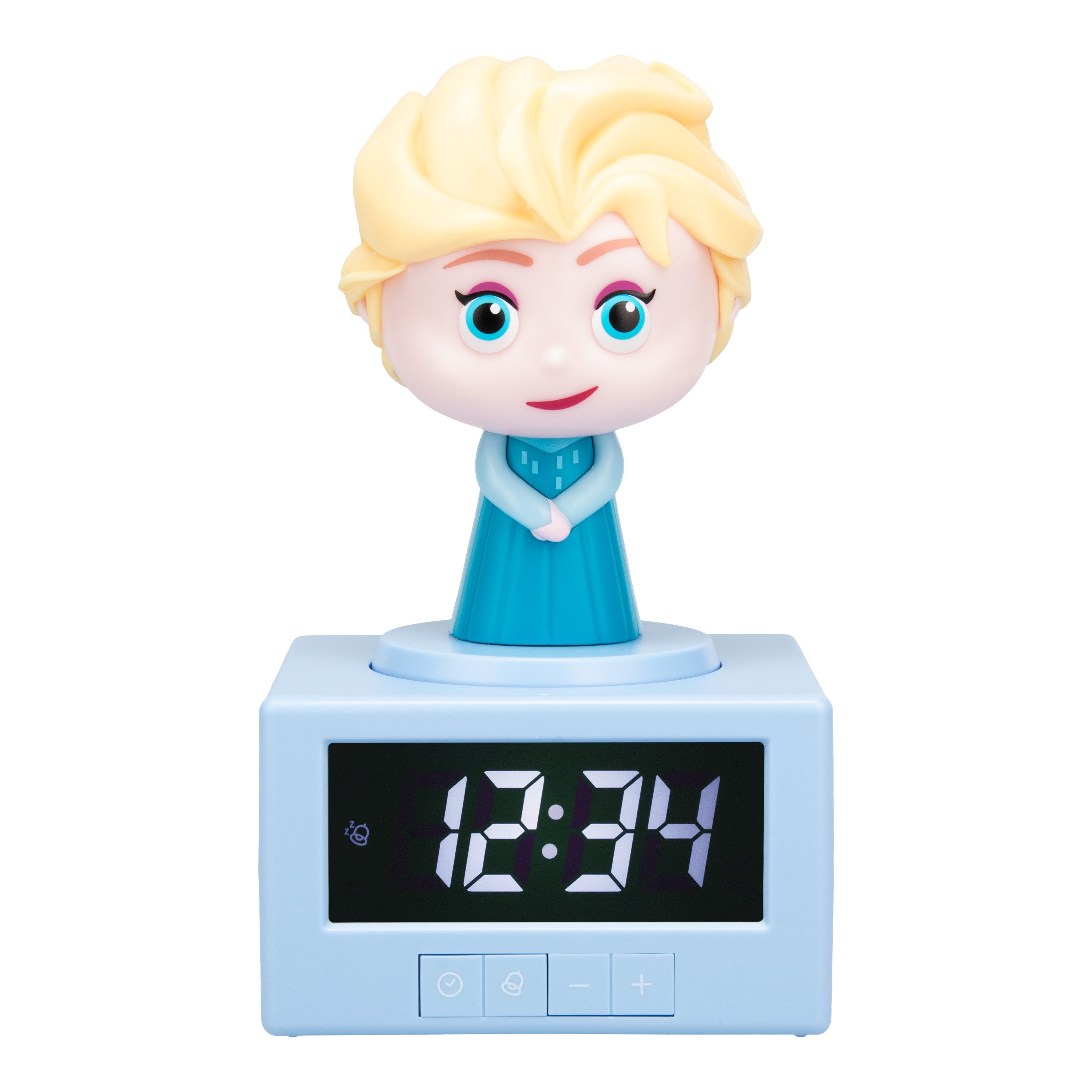 Paladone Kinderwecker Elsa Frozen Disney Schlaftrainingswecker mit Nachtlicht mit lichtbasierter Schlafanzeige