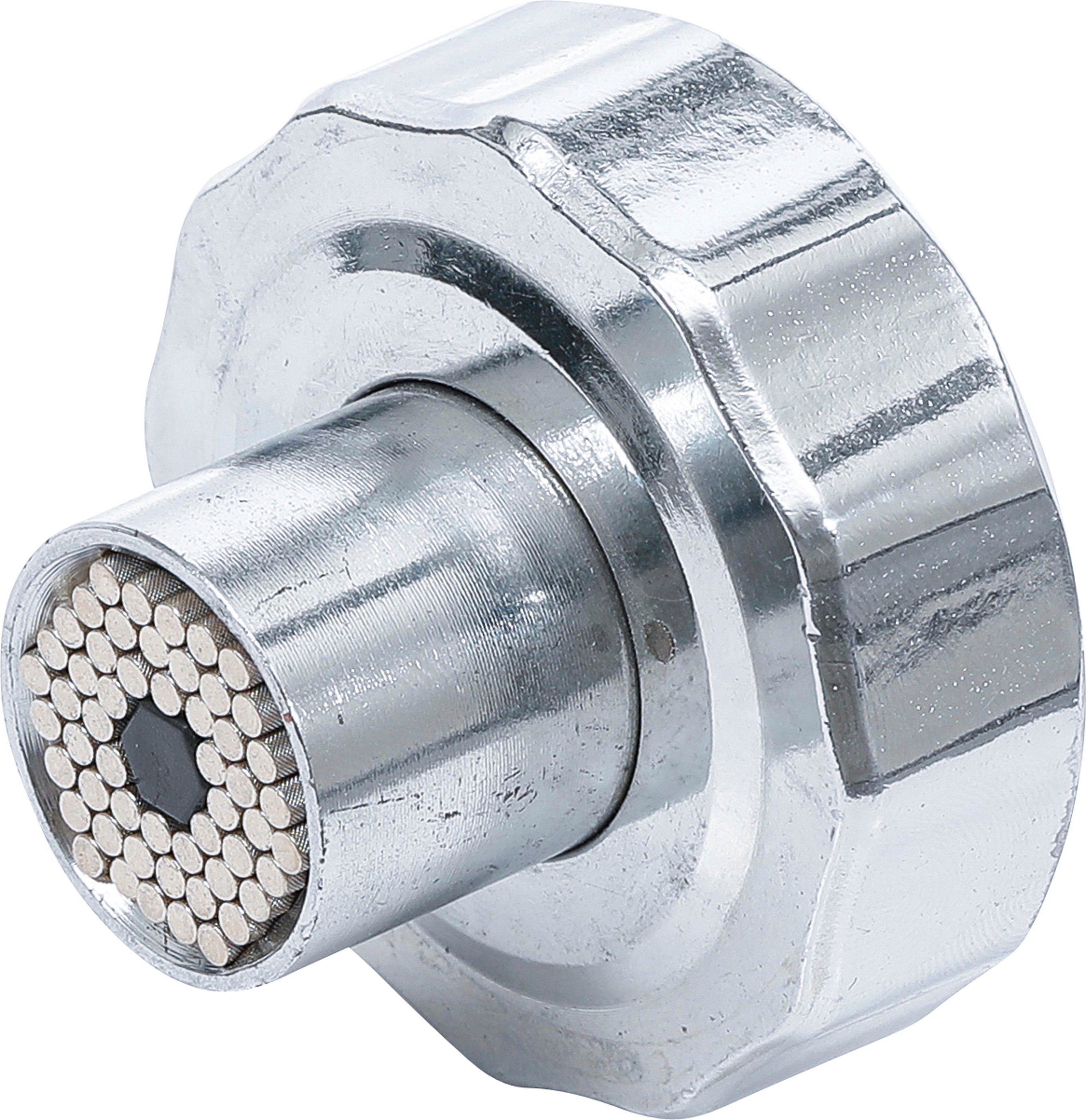 Kraftmann Steckschlüssel Multi-Einsatz, mit Handratschen-Drehgriff, umschaltbar, SW 7-19 mm (1 St)