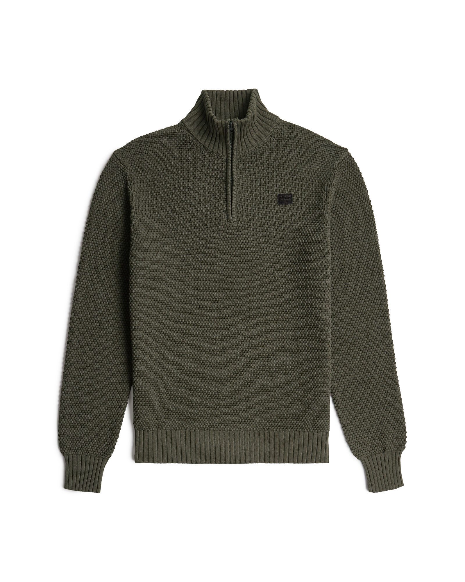 G-STAR Longpullover Honey Comb Structure Skipper Knit