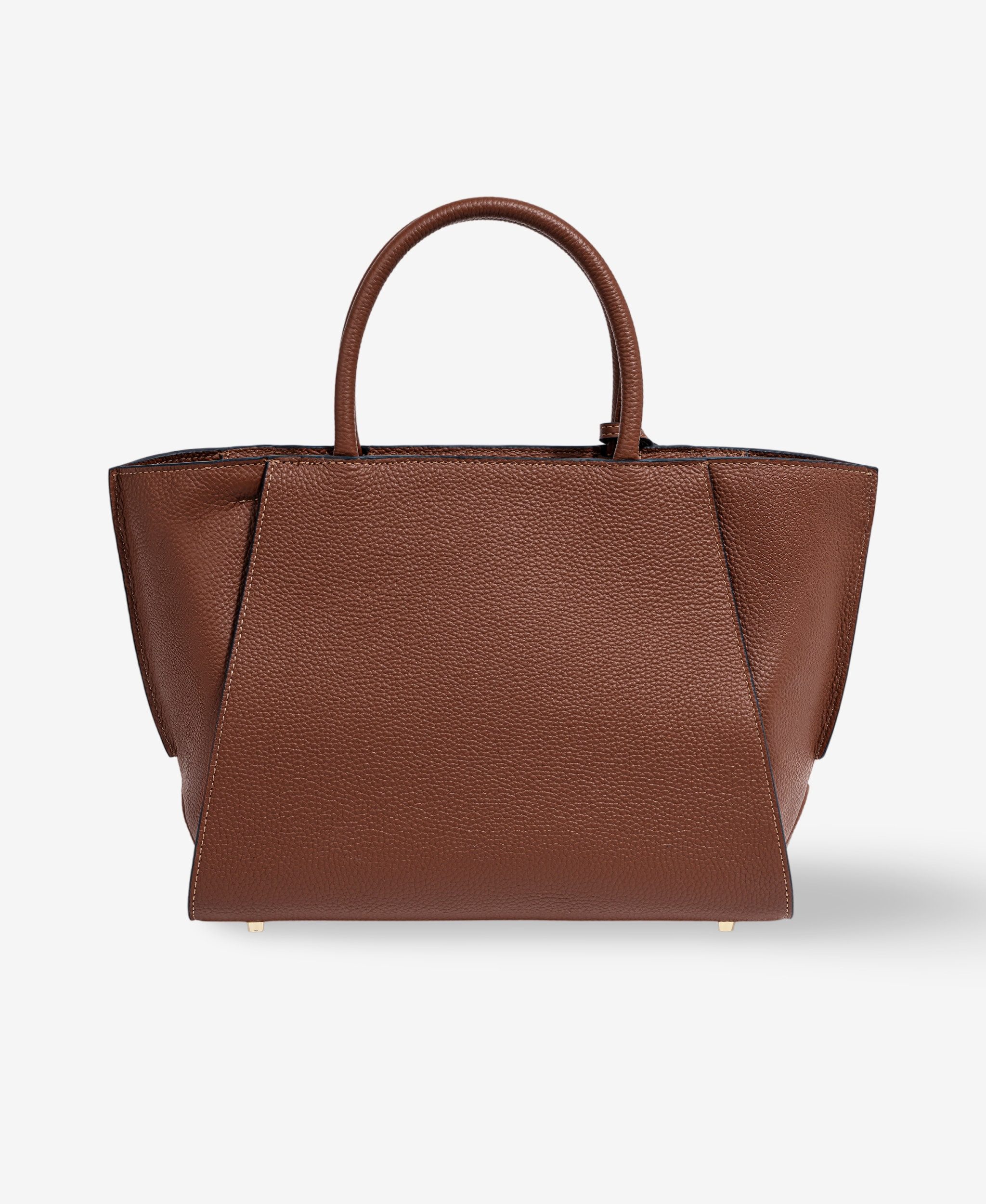 GLAMIRA Handtasche Lysandra Brauner Shopper (1-tlg), echt Leder, mit geräumigem Hauptfach