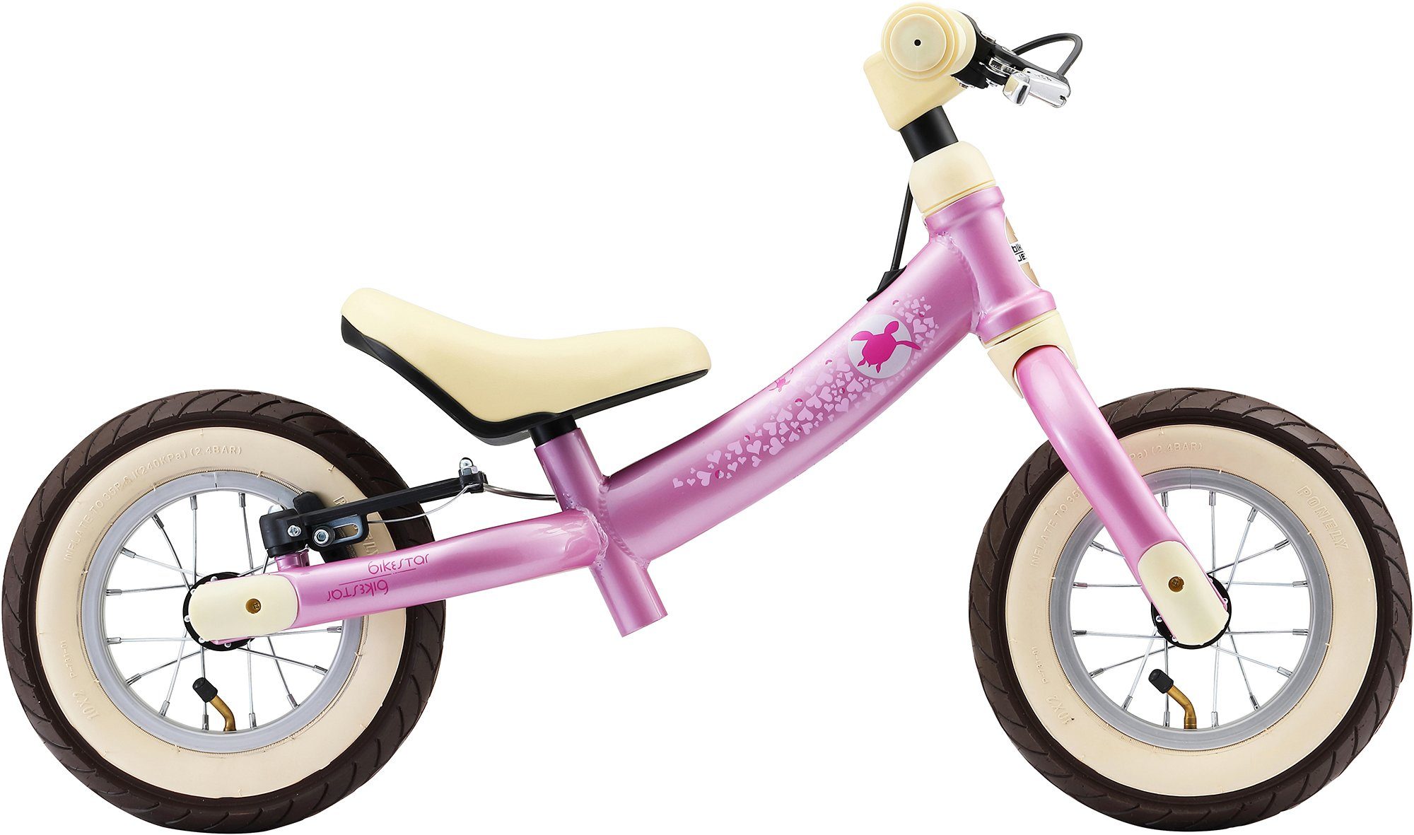 Bikestar Laufrad Flex 10 Zoll rosa