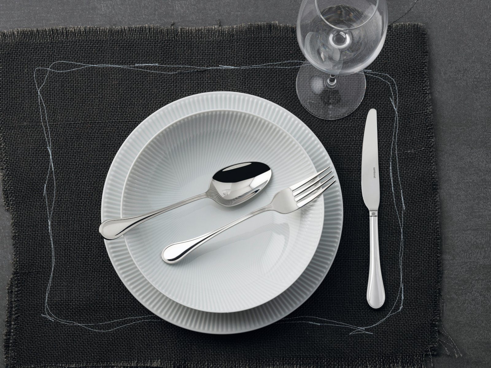 sambonet Besteck-Set Royal Edelstahl 18/10 Mokkalöffel Set 6, Edelstahl rostfrei, Besteck-Sets