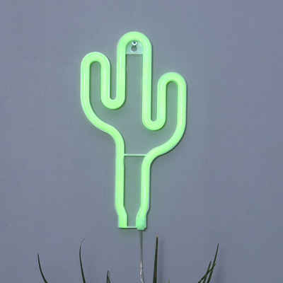 STAR TRADING LED Wandleuchte »LED Neonwandleuchte Neonlight, grüner Kaktus«, Wandleuchte, Wandlampe, Wandlicht