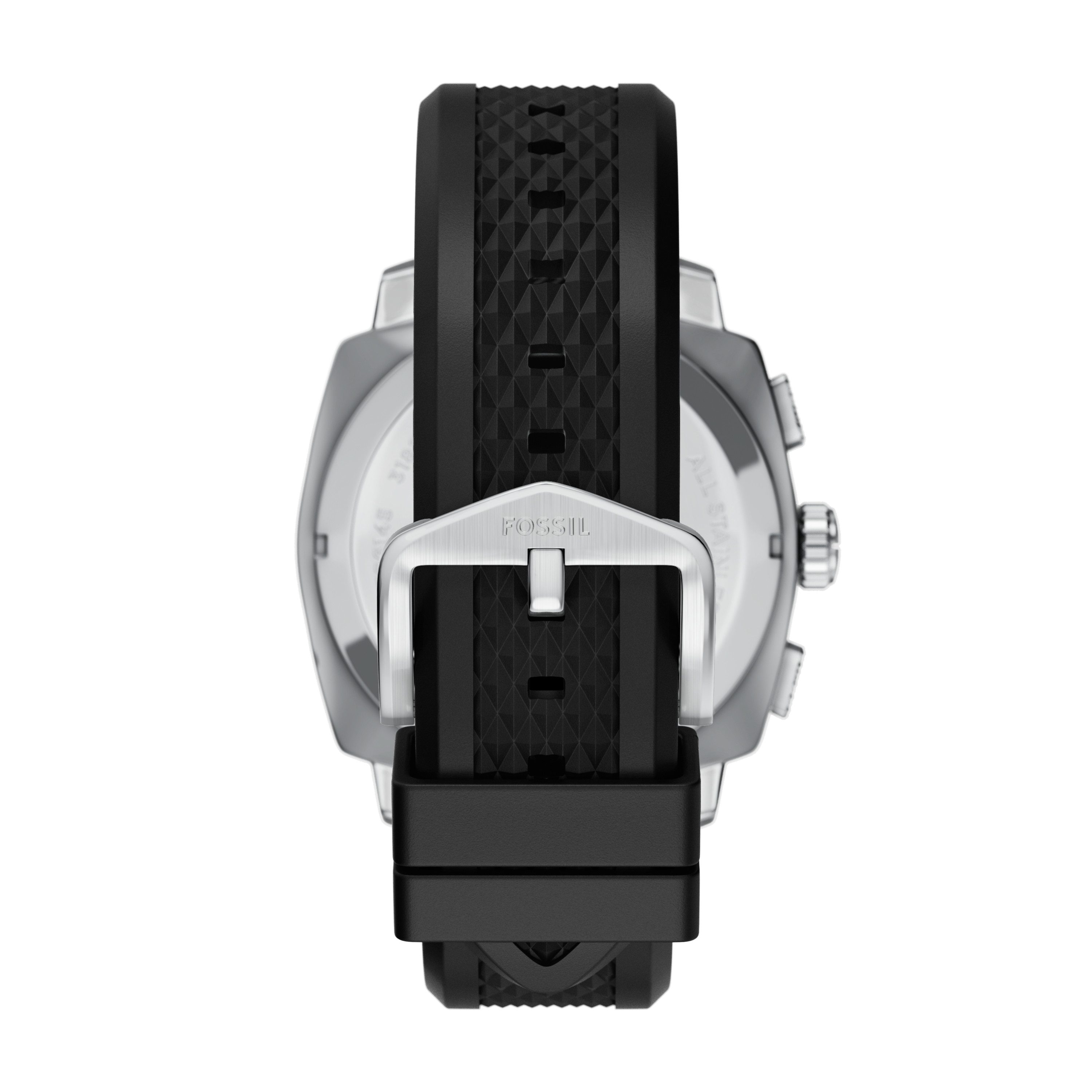 Fossil Chronograph Machine FS6145SET, (Set, 2-tlg., Uhr mit Armband), Quarzuhr, Armbanduhr, Herrenuhr, Silikonarmband