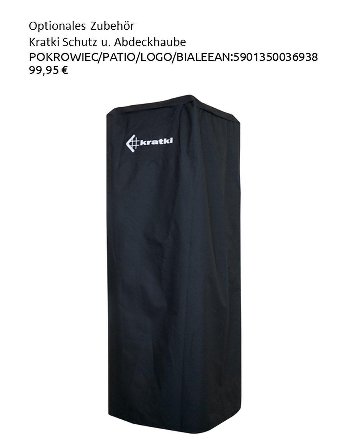 Kratki Echtfeuer-Dekokamin TERRASSENHEIZER PATIO LIGHT