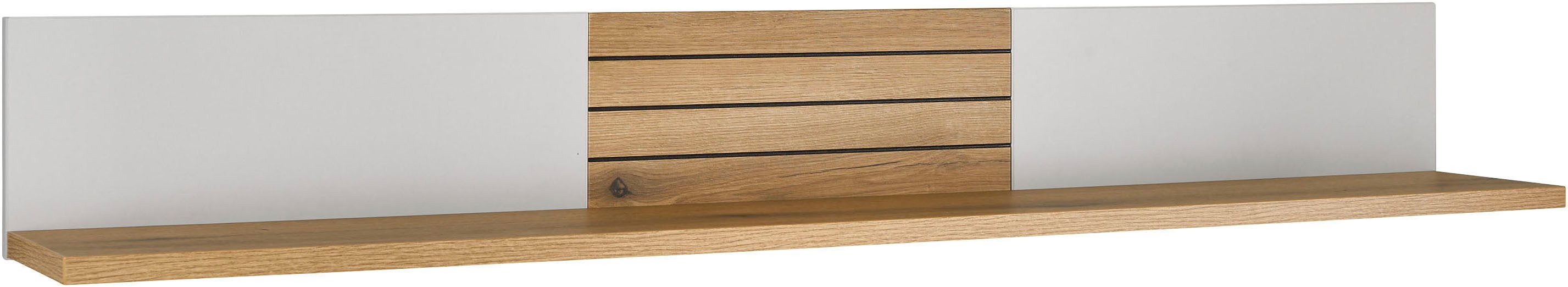 set one by Musterring Wandboard Quincy, 1-tlg., Schwebende L-Form, in Anthrazit/Lichtgrau, großzügige 150 cm