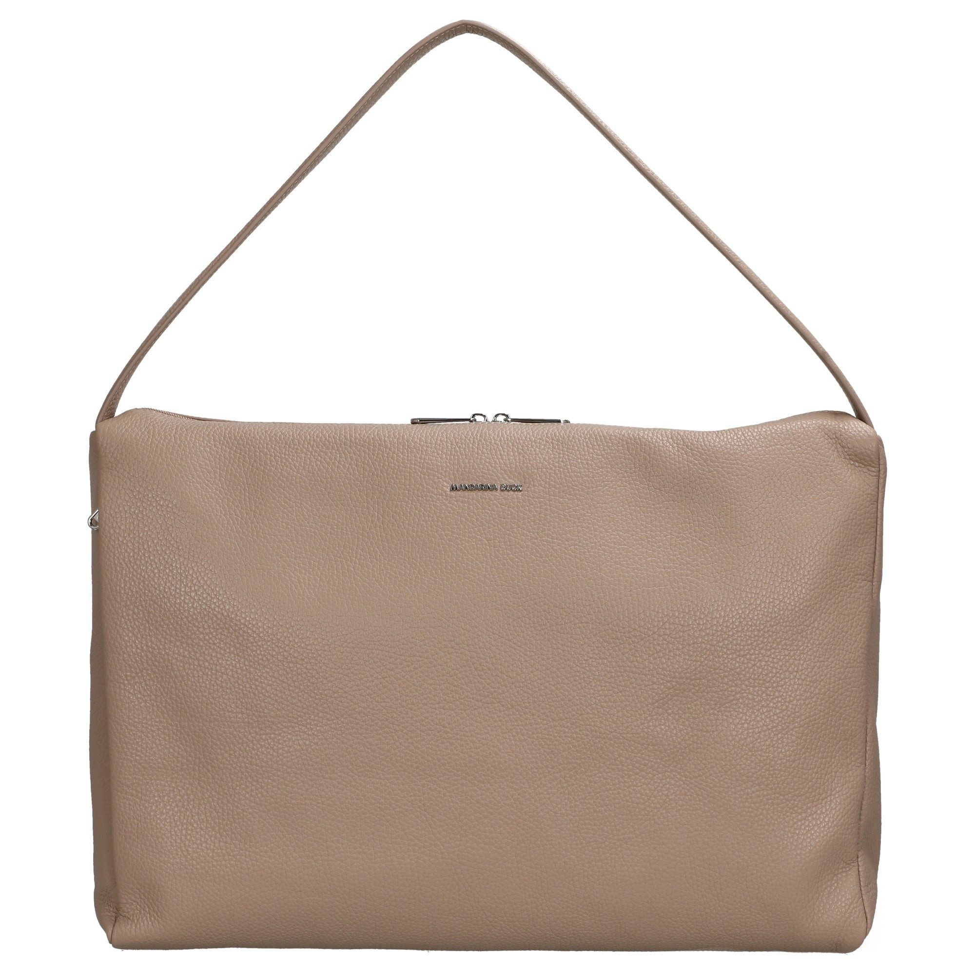 Handtasche Mellow Leather Hobo - Schultertasche 42 cm (warm taupe)