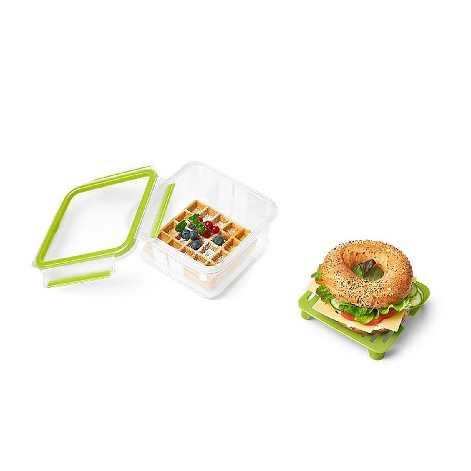 Emsa Lunchbox Sandwichbox Clip XL (1-tlg) Einsatz Kunststoff, mit Go