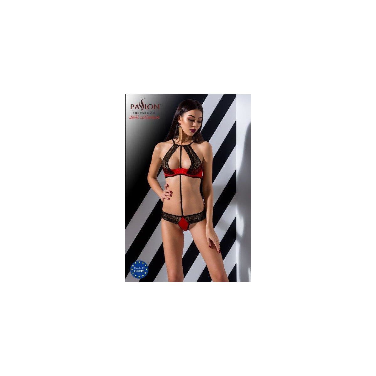 Passion-Exklusiv Set: Schalen-BH PE Scarlet 2pcs red set - (L/XL,S/M) bikini